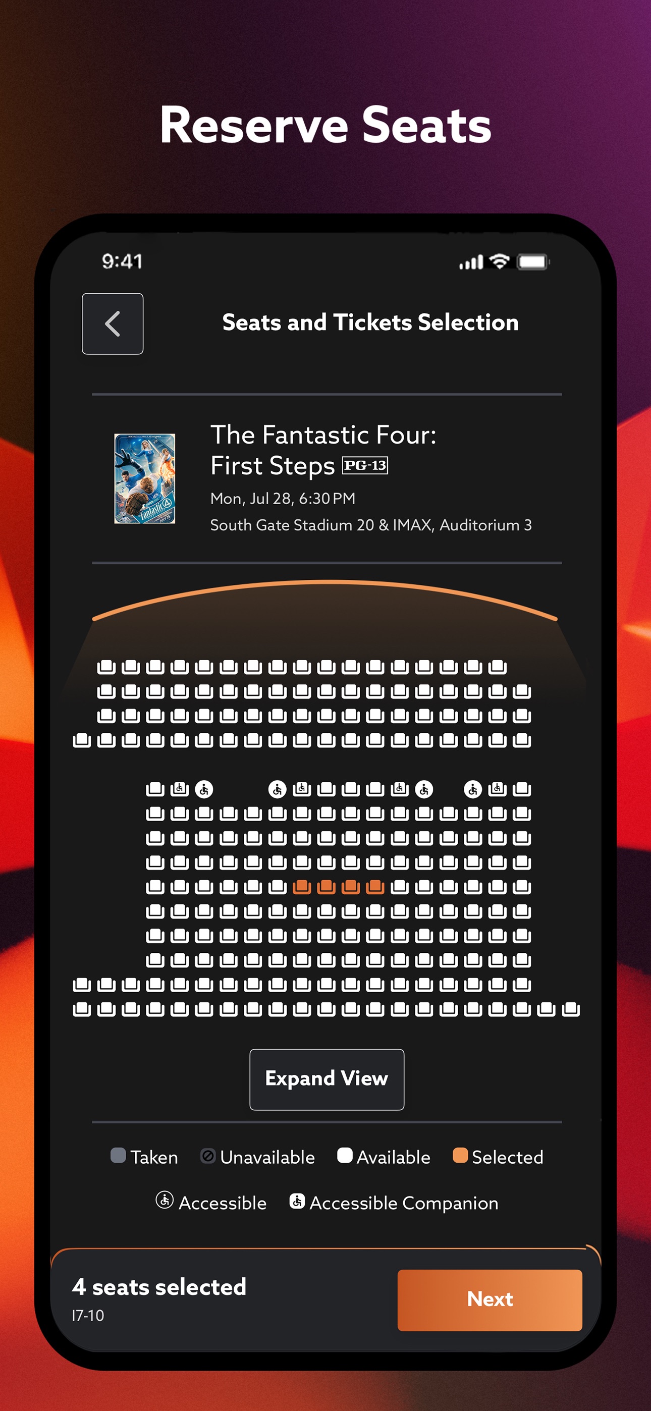 Captura de ecrã 4 da app Regal: Movie Tickets Made Easy