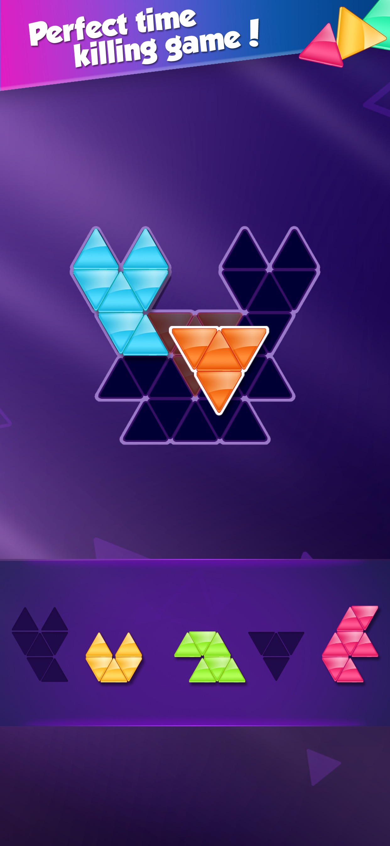 Captura de ecrã 1 da app Block! Triangle puzzle:Tangram