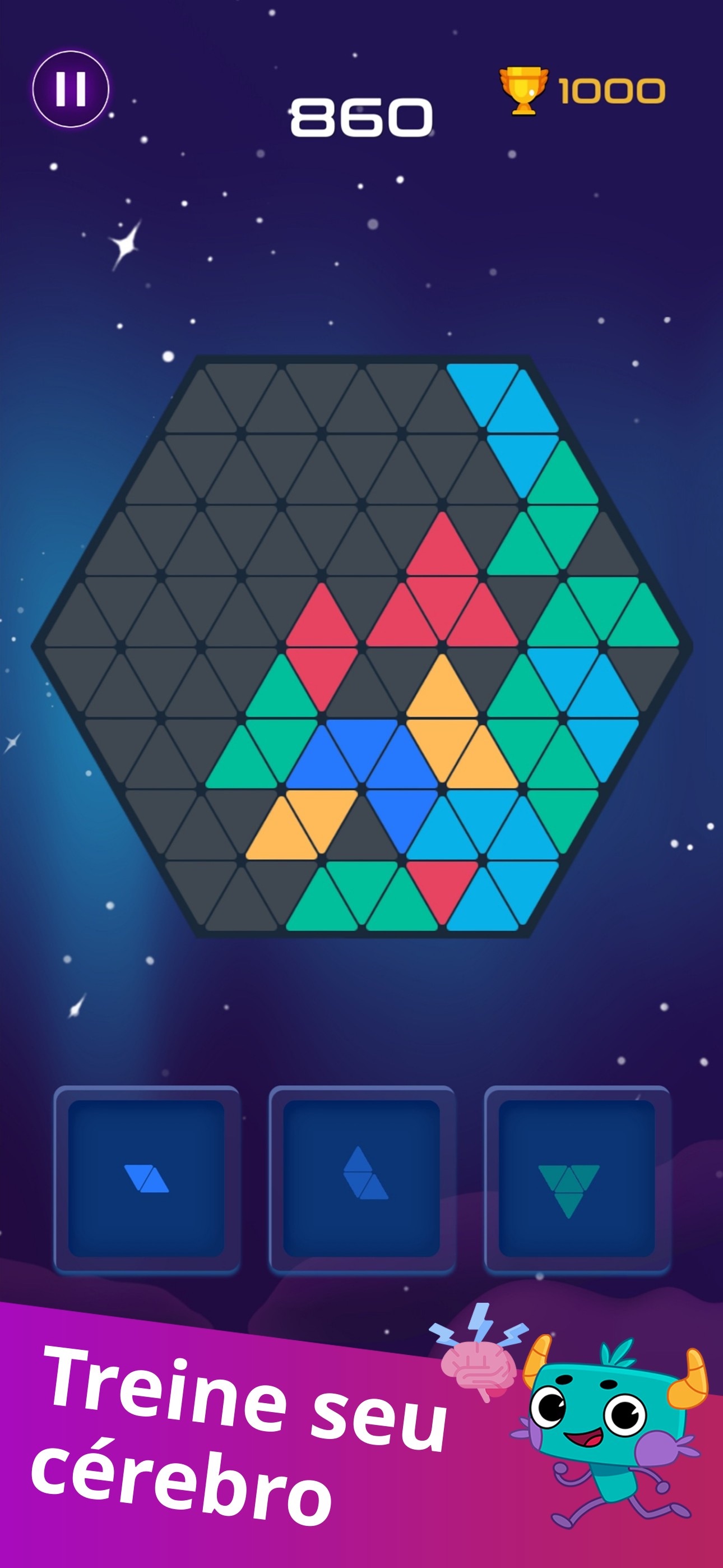 Captura de ecrã 1 da app TriBlok: Jogos Inteligentes