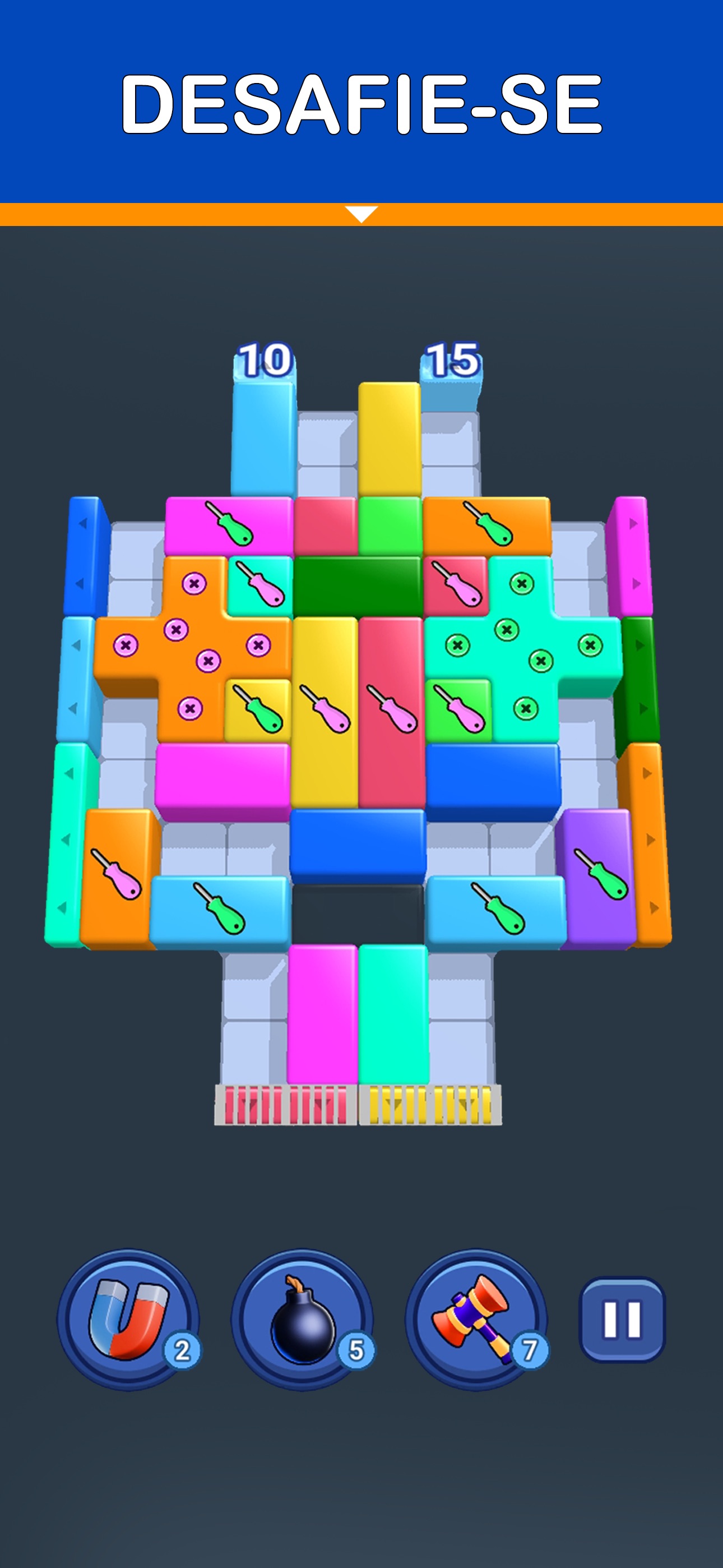 Captura de ecrã 4 da app Shape Escape: Puzzle de Blocos