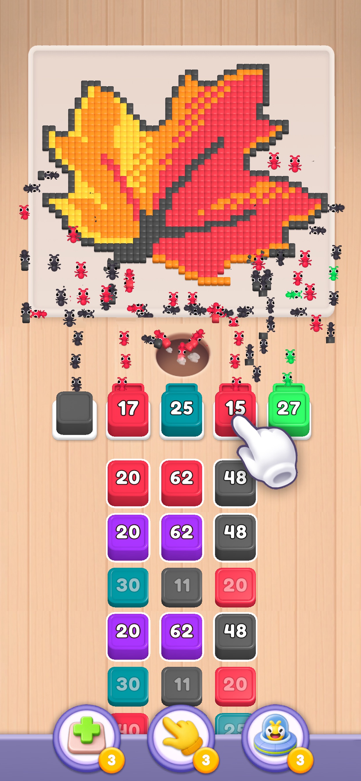 Captura de ecrã 1 da app Food Hunt: Pixel Puzzle