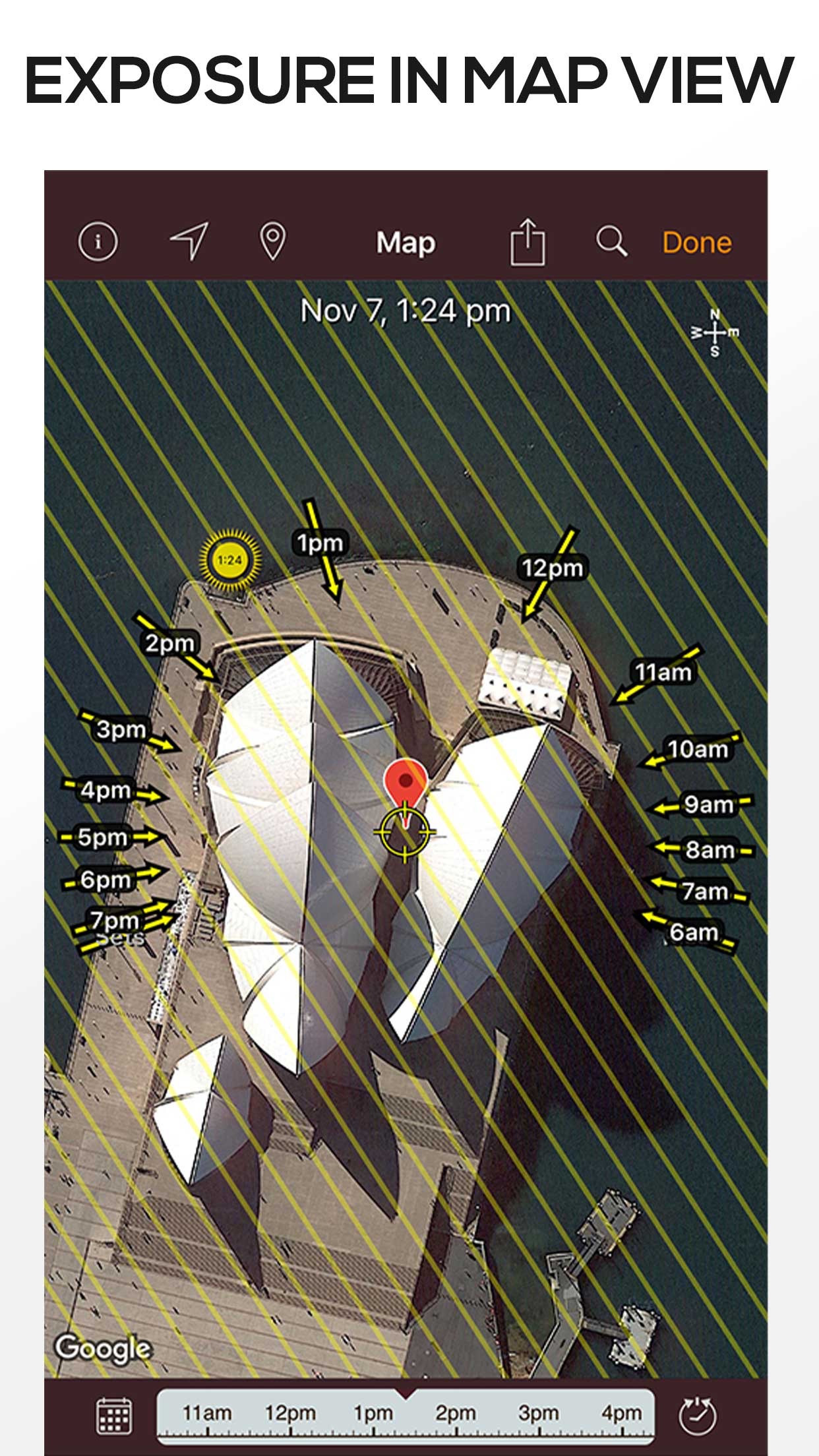 Captura de ecrã 4 da app Sun Seeker - Tracker & Compass
