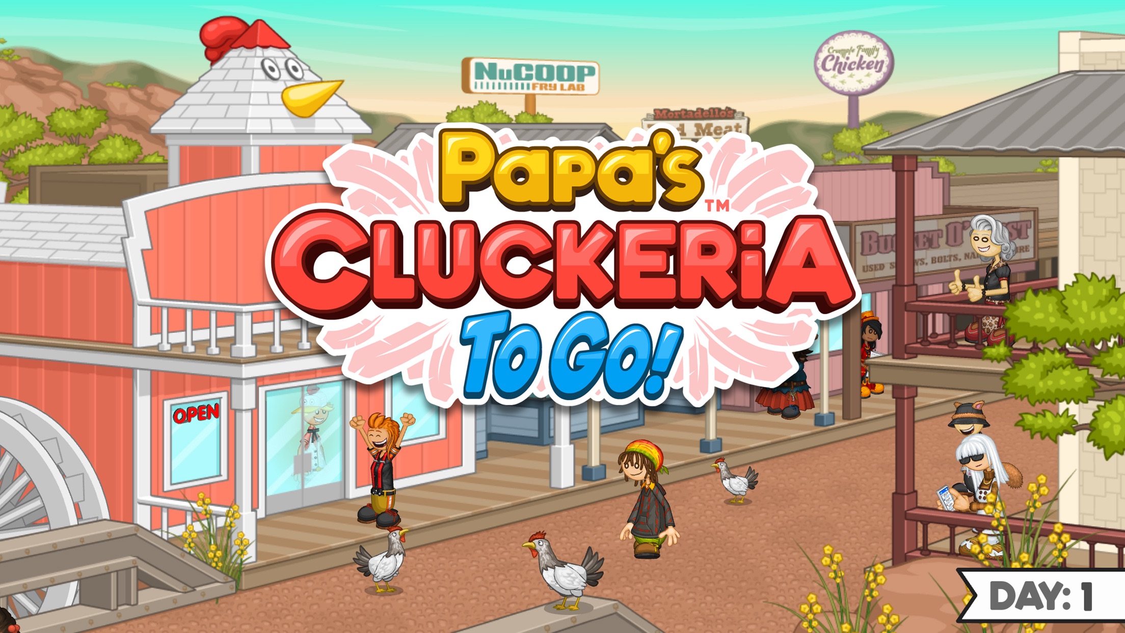 Captura de ecrã 1 da app Papa's Cluckeria To Go!