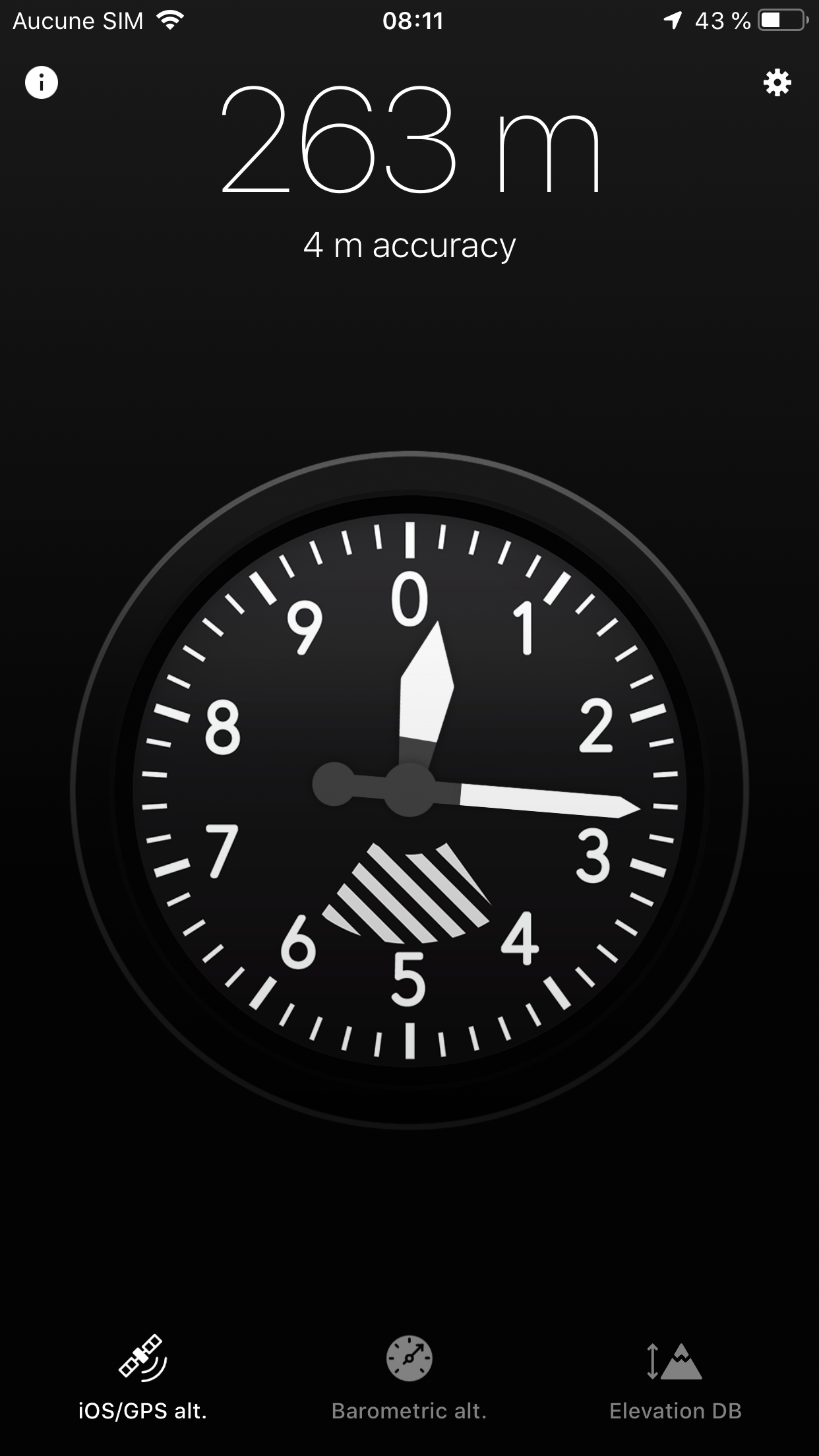 Captura de ecrã 1 da app Altimeter X