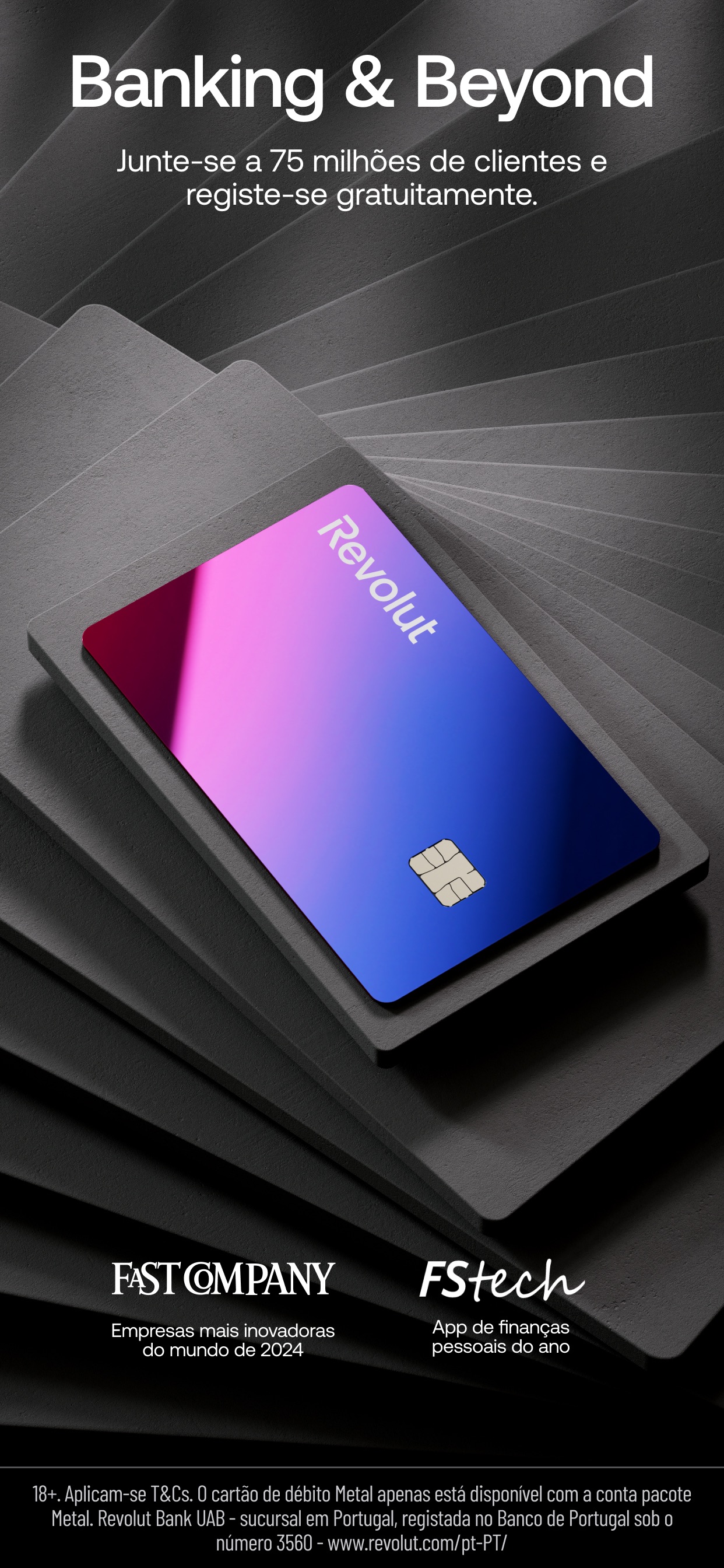 Captura de ecrã 1 da app Revolut — Mais do que um banco