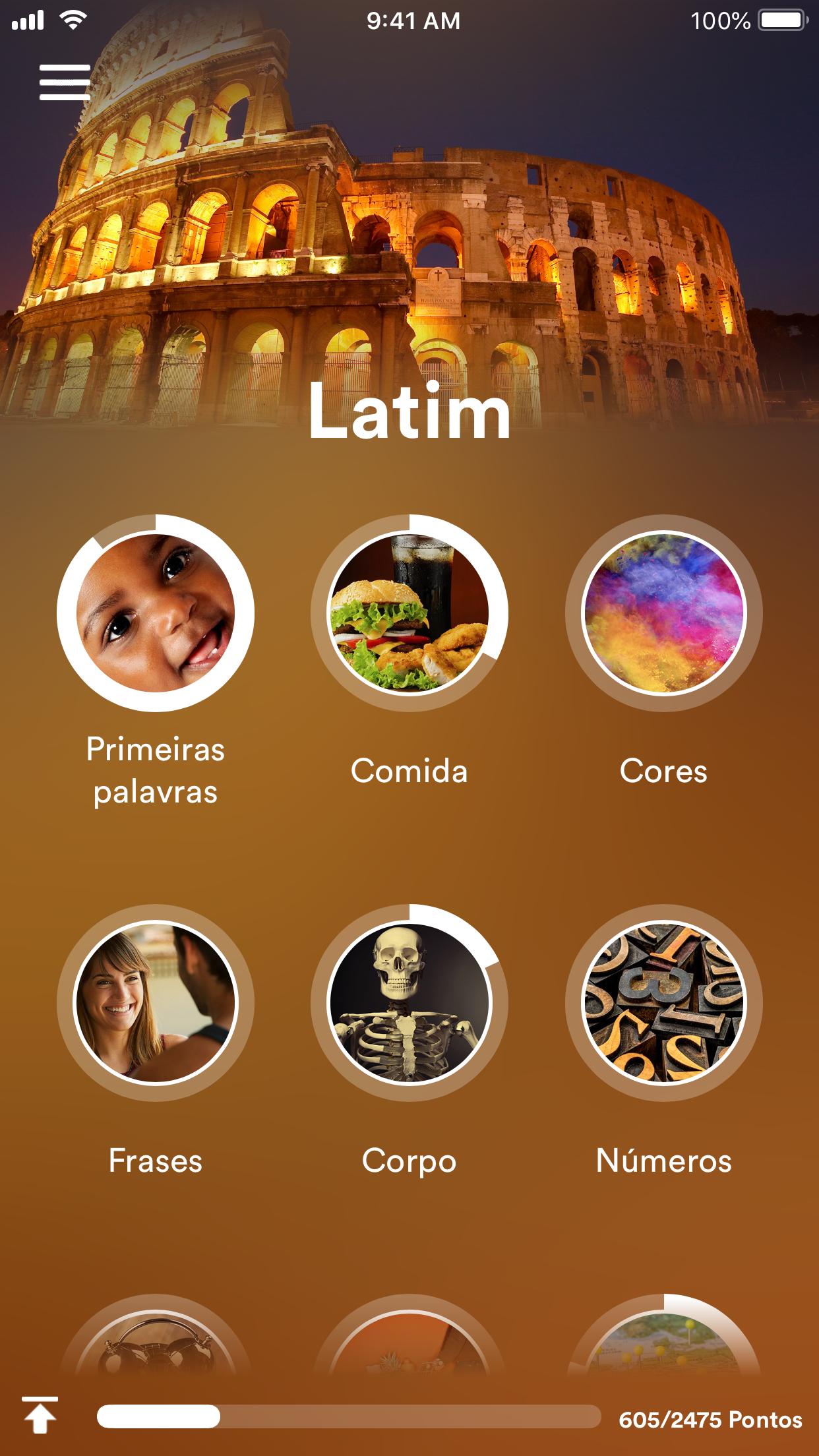 Captura de ecrã 1 da app Aprender latim - EuroTalk