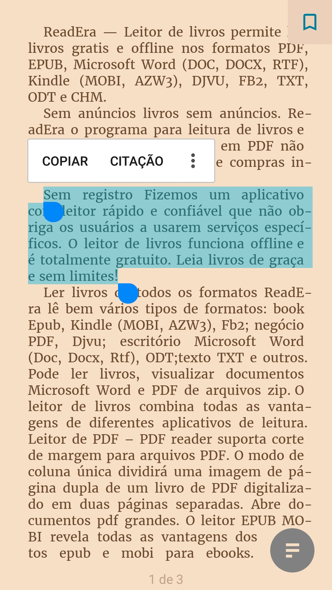 Captura de ecrã 4 da app ReadEra – leitor de livros