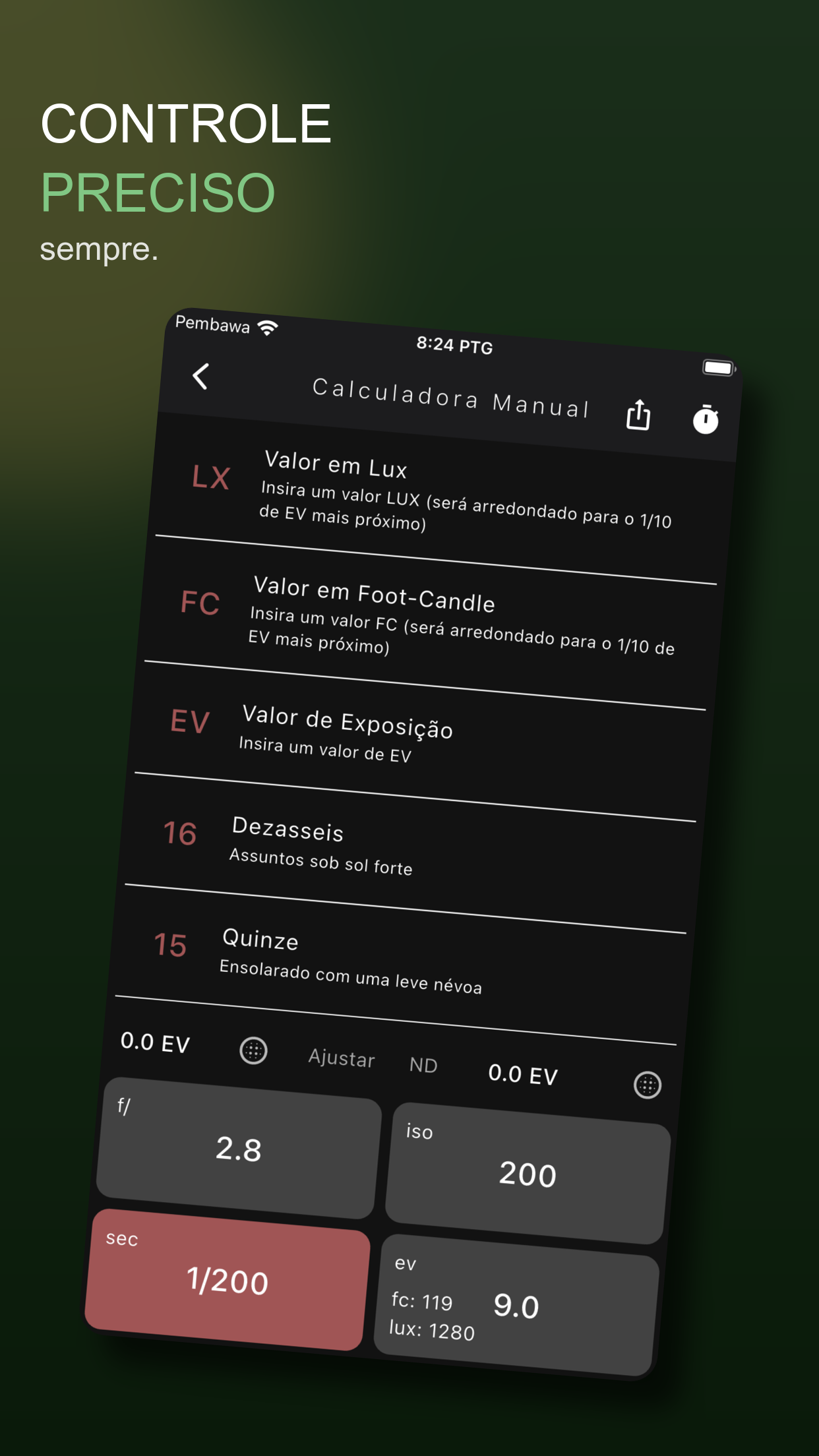 Captura de ecrã 3 da app Light Meter by WBPhoto