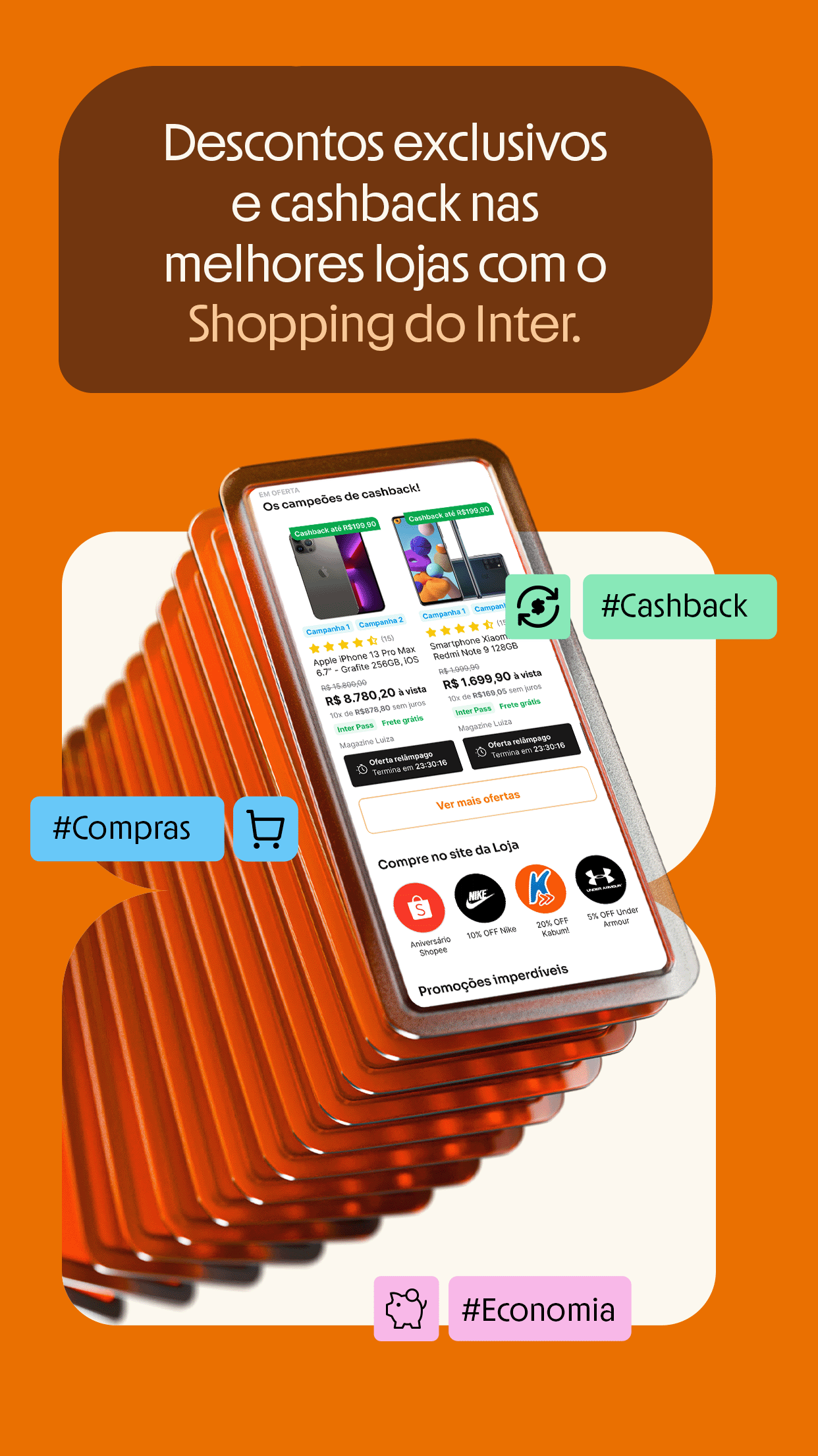 Captura de ecrã 3 da app Inter: Conta, Cartão e Pix