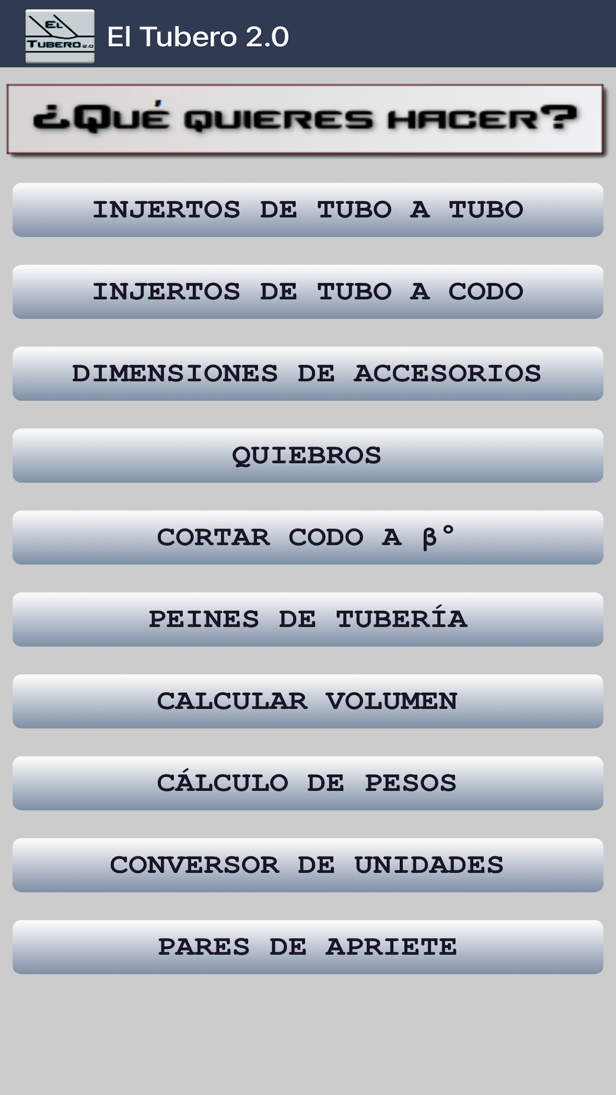 Captura de ecrã 1 da app El Tubero 2.0