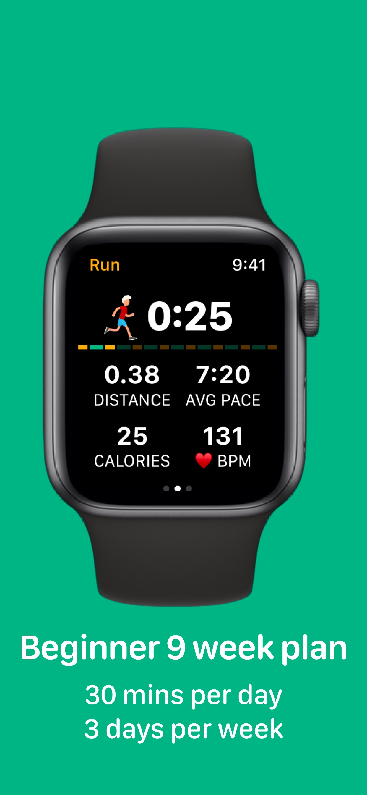 Captura de ecrã 2 da app Watch to 5K－C25K running plan