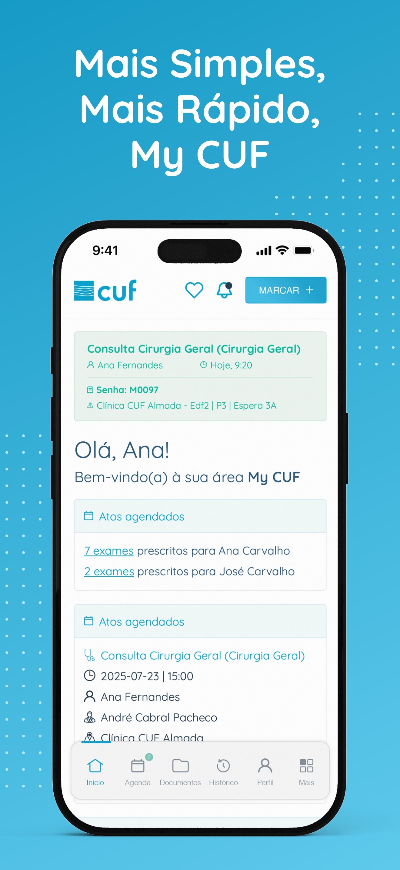 Captura de ecrã 1 da app My CUF