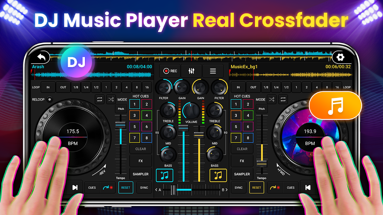 Captura de ecrã 1 da app Estúdio de Mixagem de DJ
