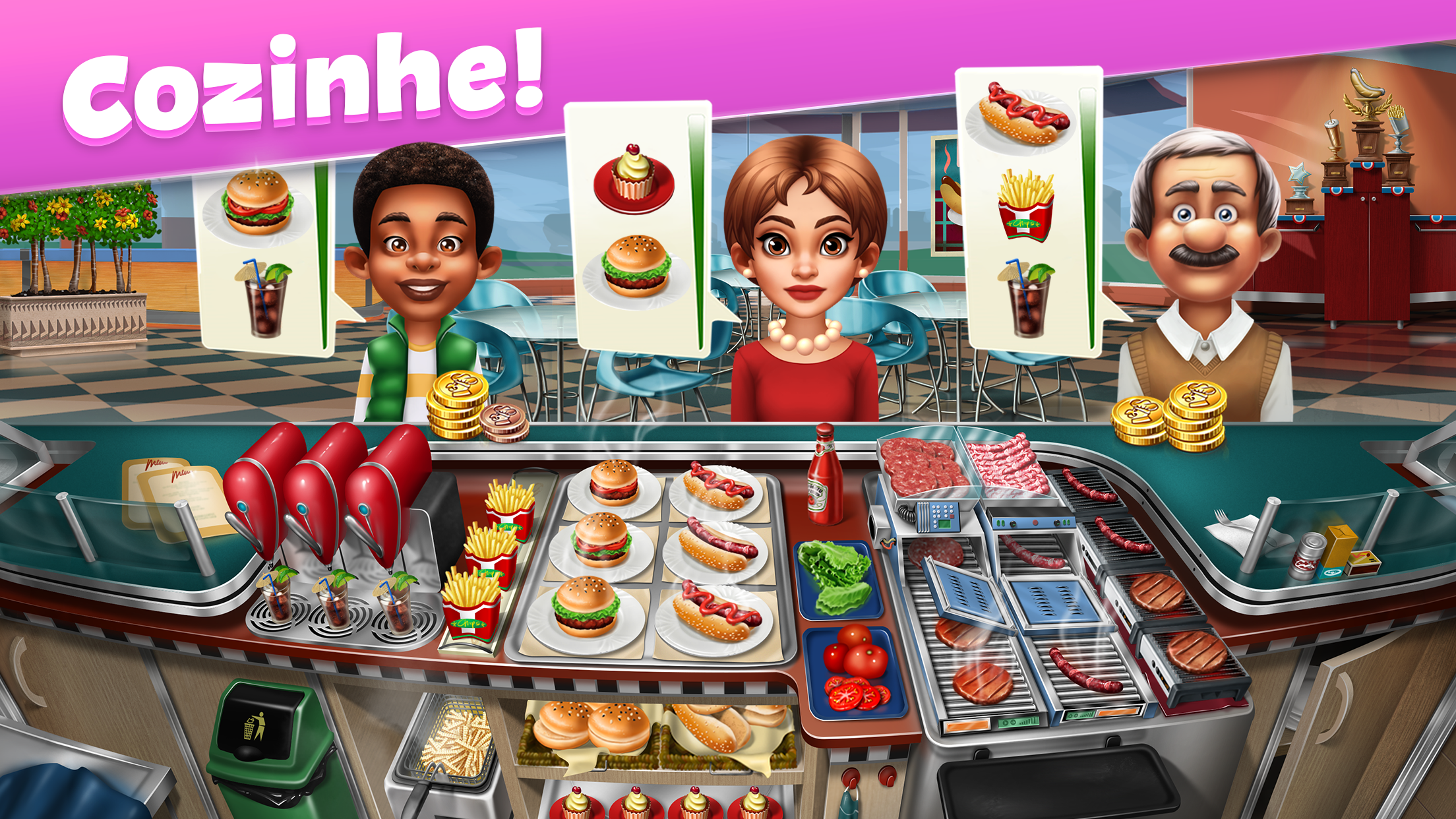 Captura de ecrã 1 da app Cooking Fever: Jogo culinário