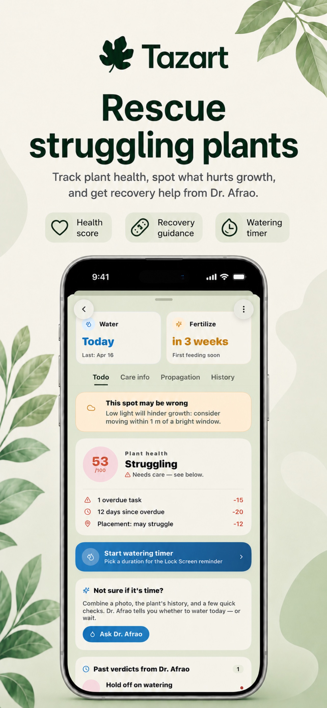 Captura de ecrã 3 da app Tazart Plant Care & Identifier