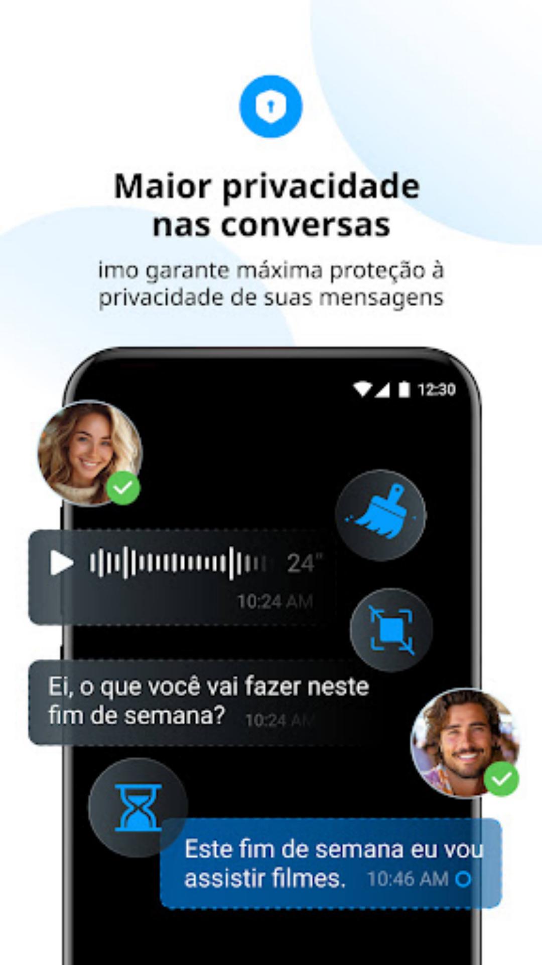 Captura de ecrã 3 da app imo HD - Videochamadas e chats