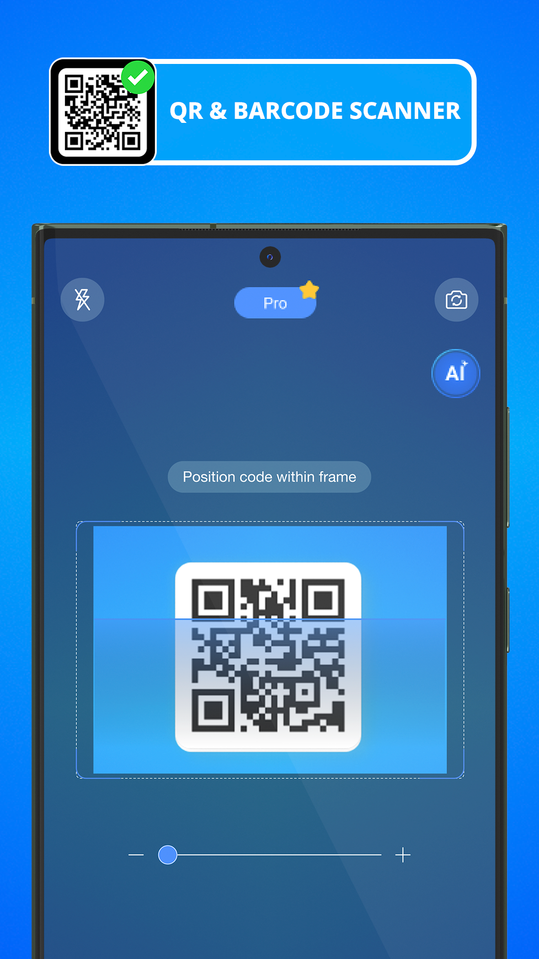 Captura de ecrã 1 da app Leitor de Código QR - QR Code