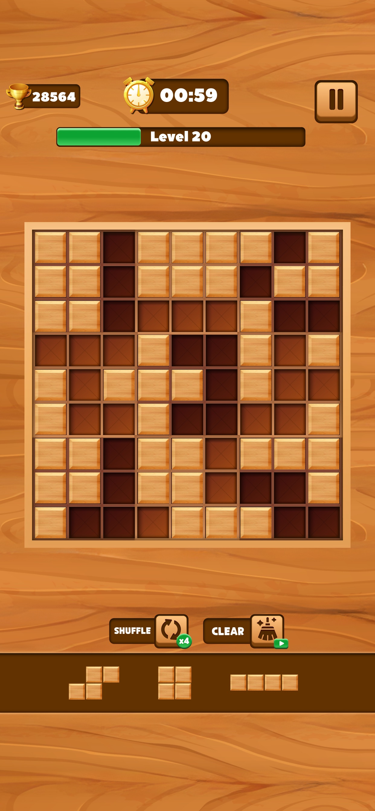 Captura de ecrã 3 da app Wood Match - Wood Block