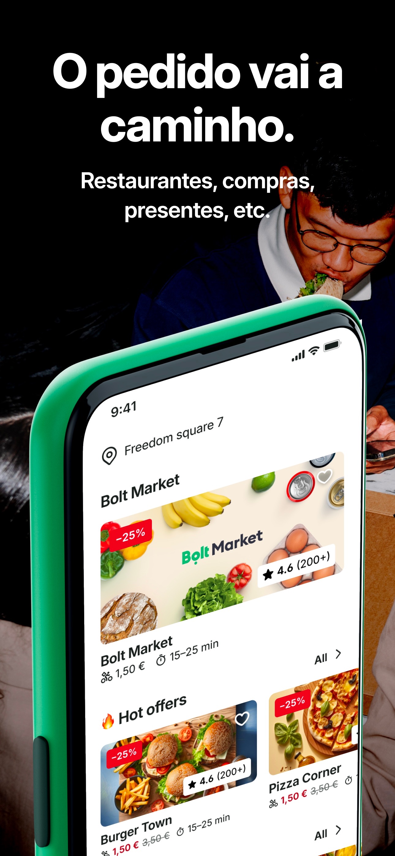 Captura de ecrã 1 da app Bolt Food