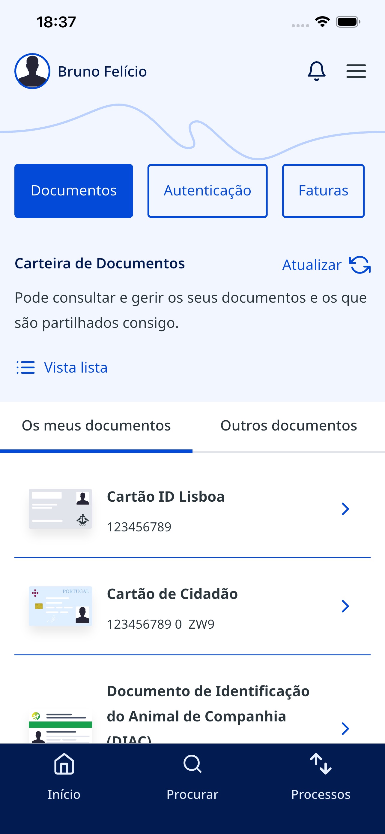 Captura de ecrã 3 da app gov.pt