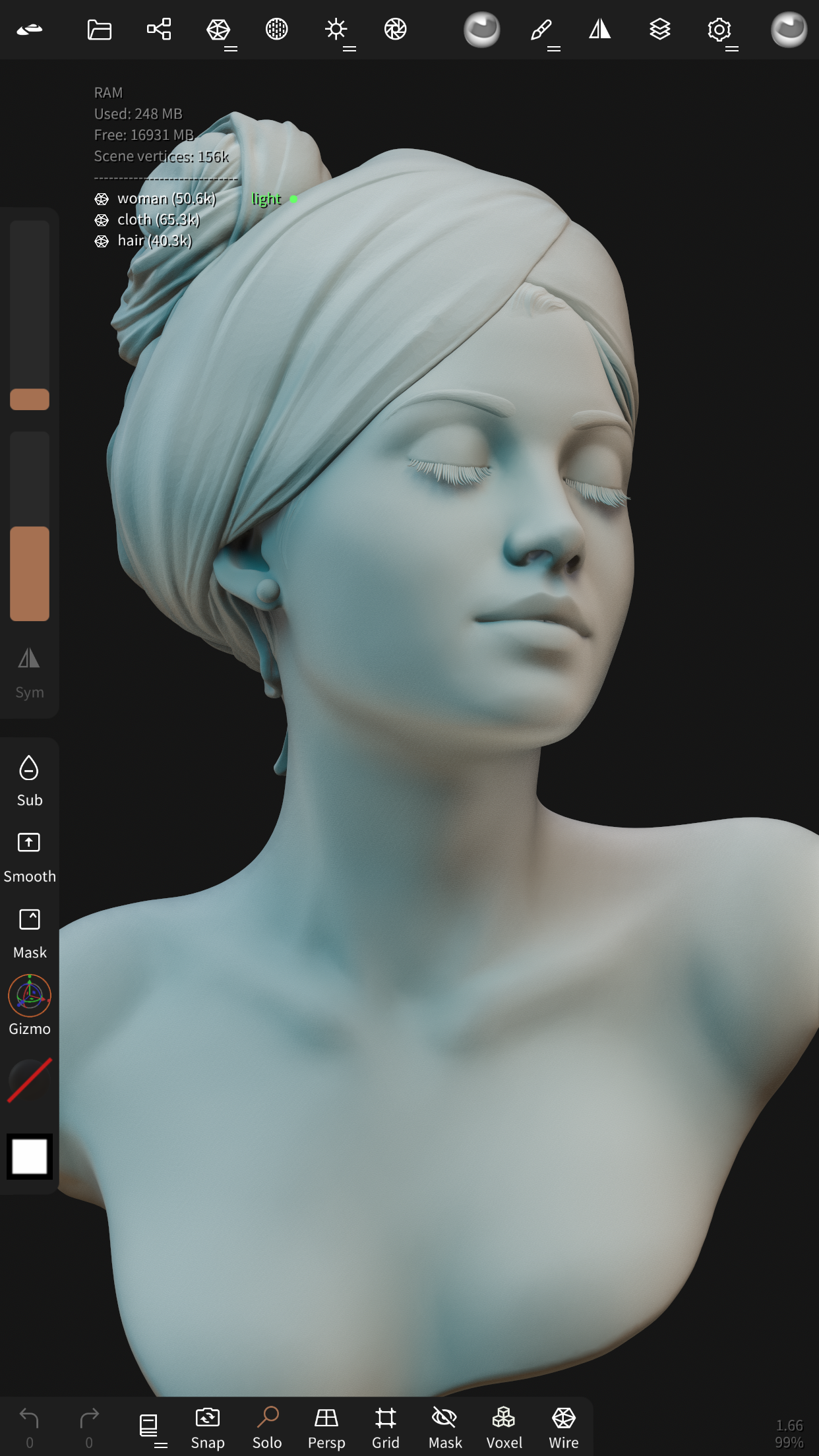 Captura de ecrã 3 da app Nomad Sculpt