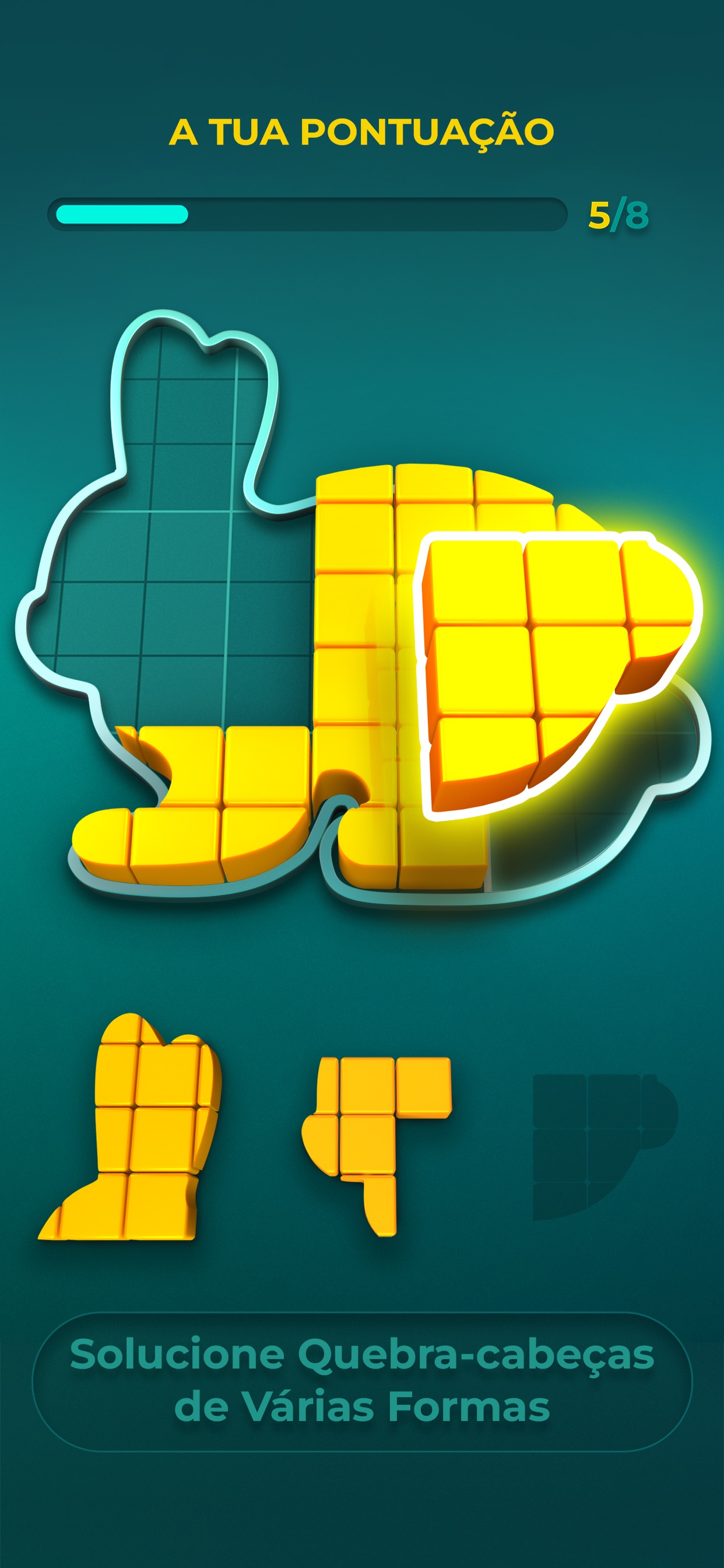 Captura de ecrã 2 da app Puzzle blocks: jogos de tijolo