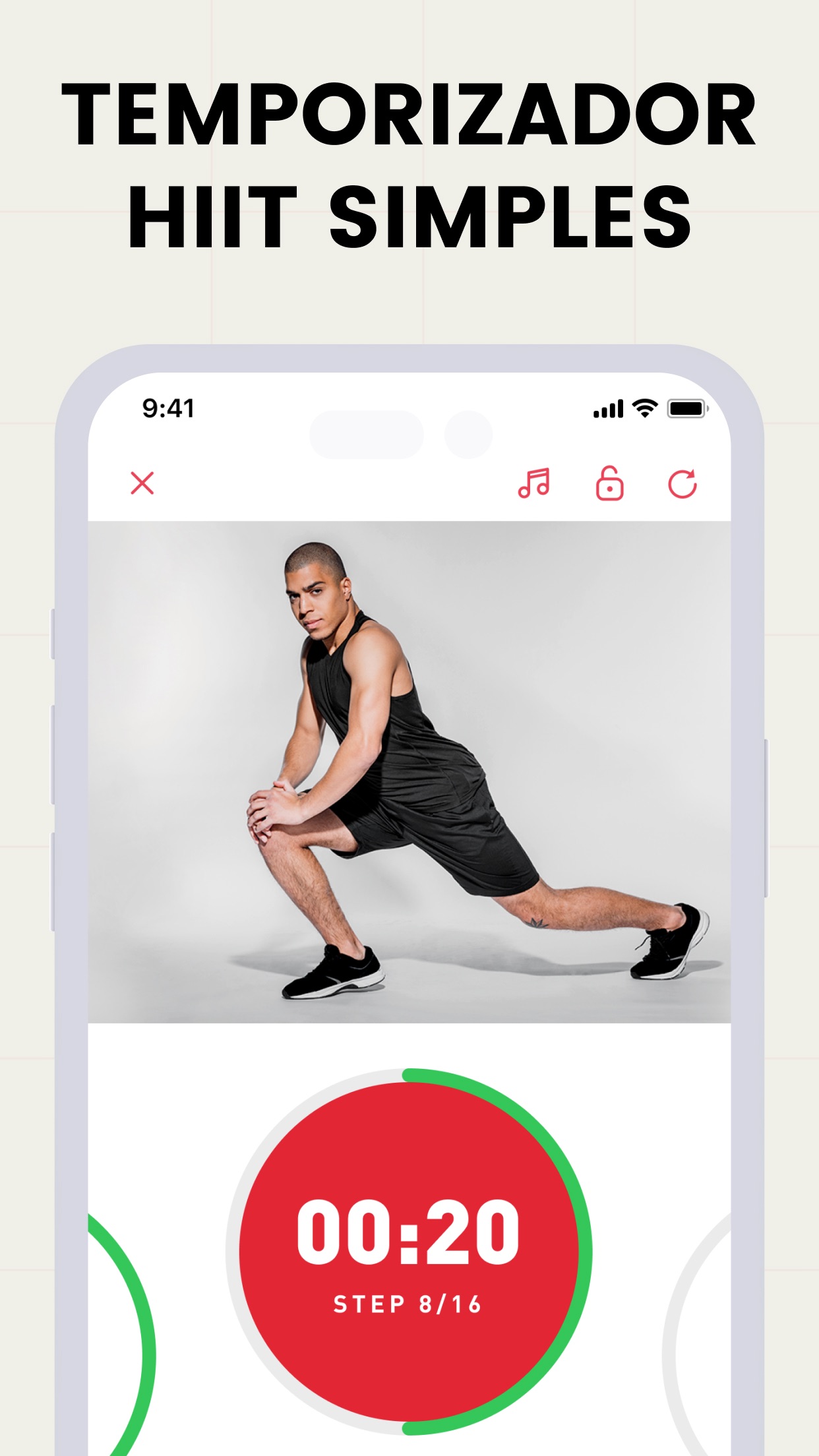 Captura de ecrã 1 da app HIIT Workout | Quick Fitness +