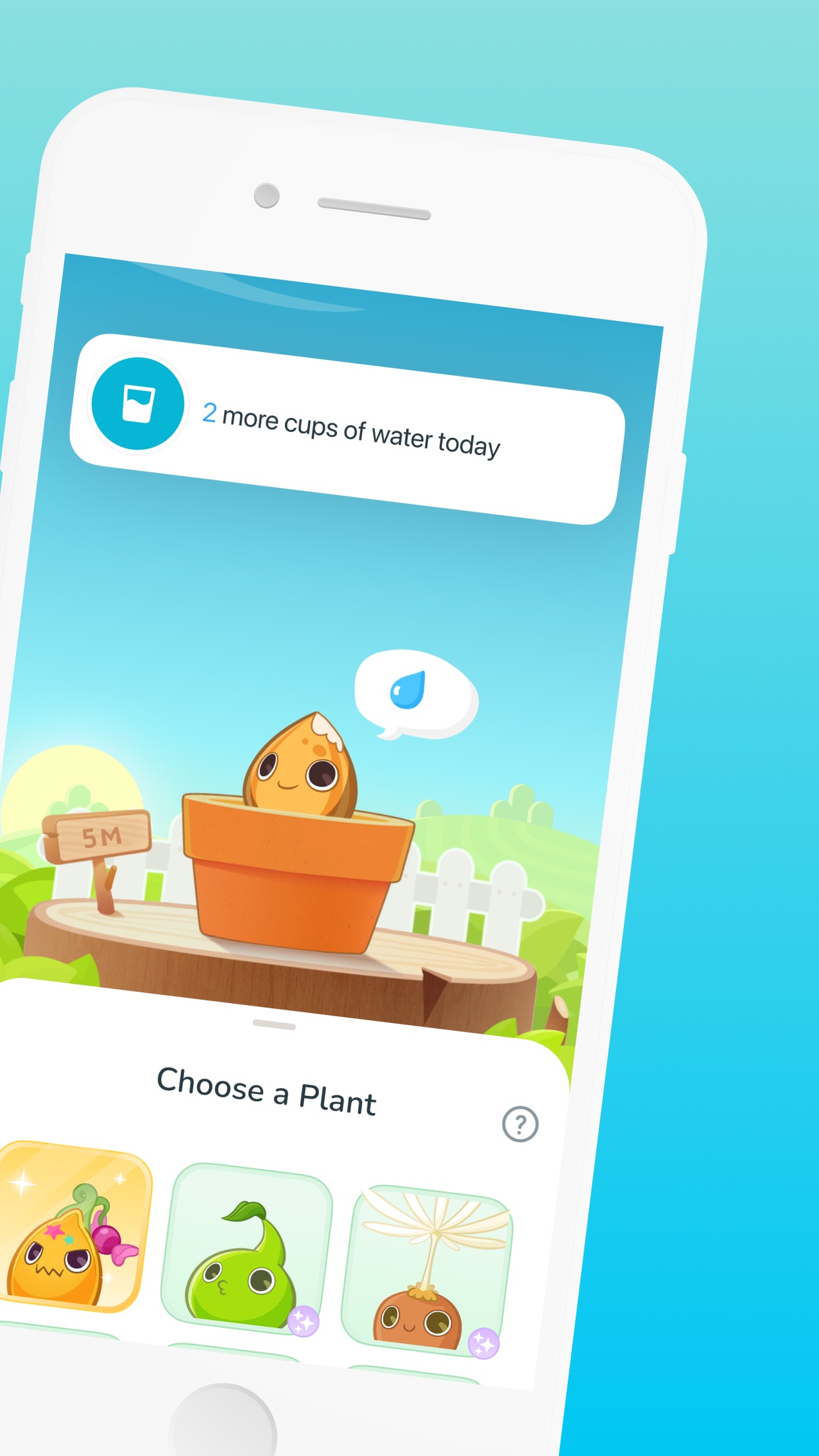 Captura de ecrã 2 da app Plant Nanny Cute Water Tracker