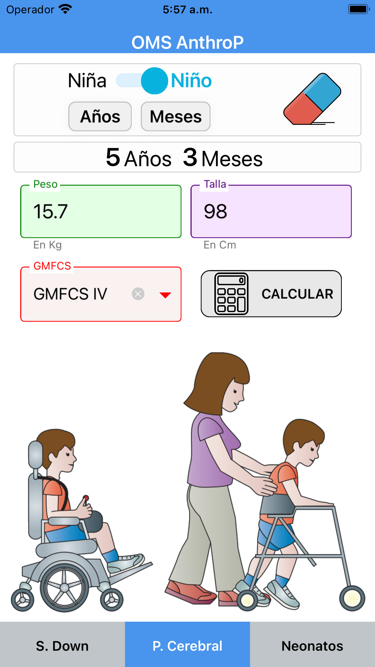 Captura de ecrã 4 da app OMS AnthroP
