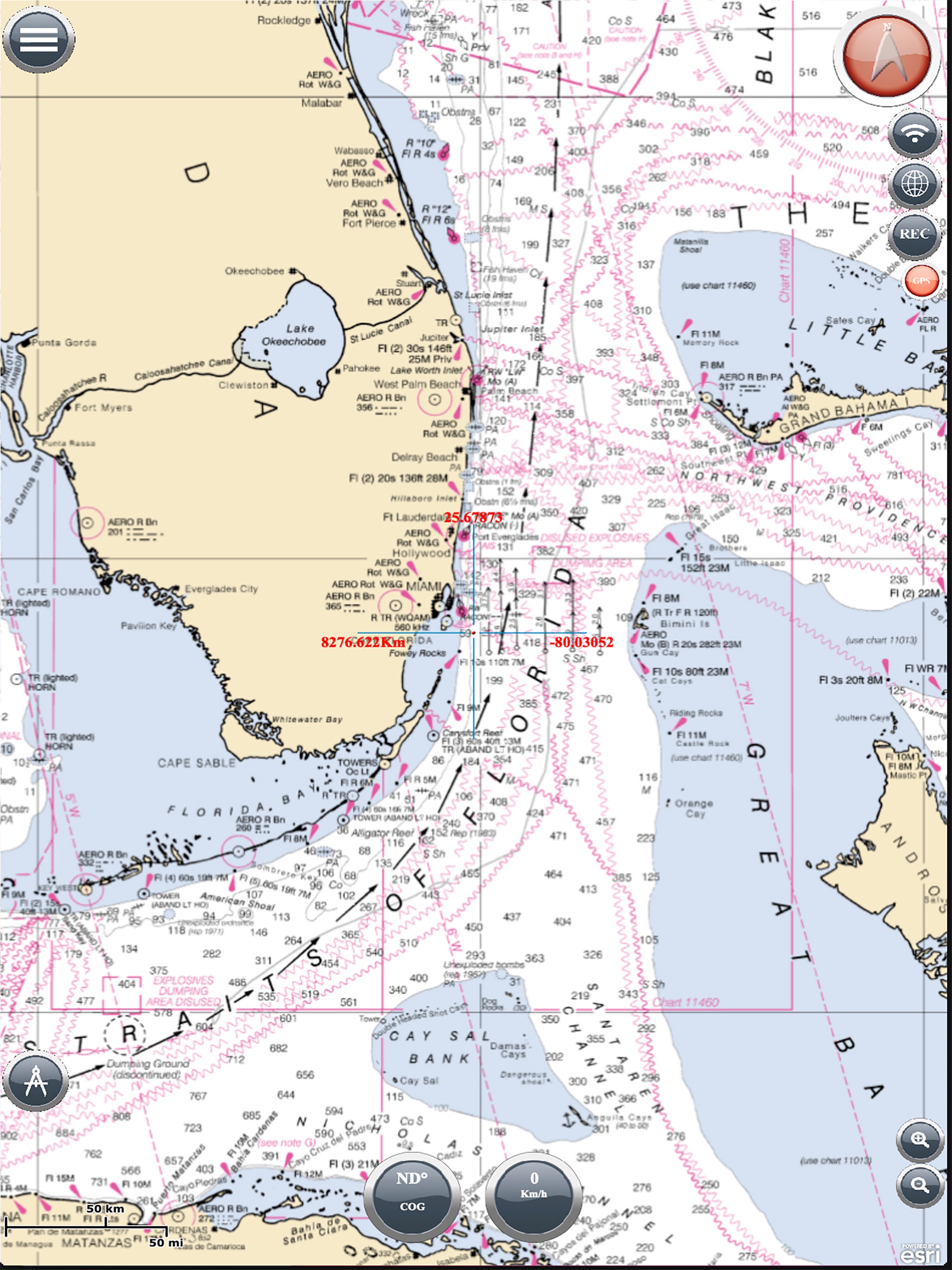 Captura de ecrã 1 da app Marine Navigation