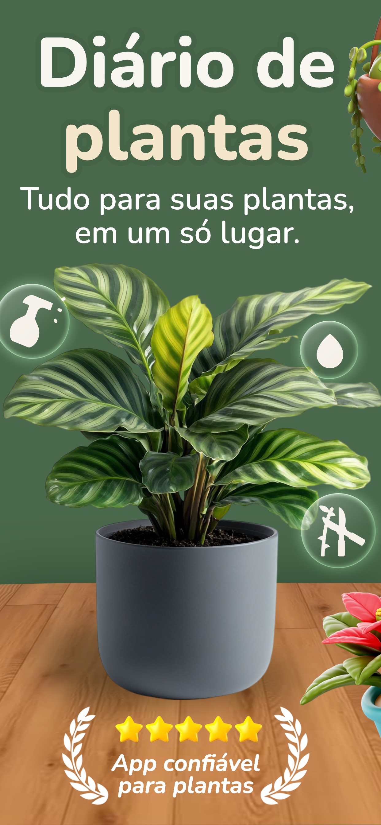 Captura de ecrã 1 da app Cuidado de Plantas - Ploi
