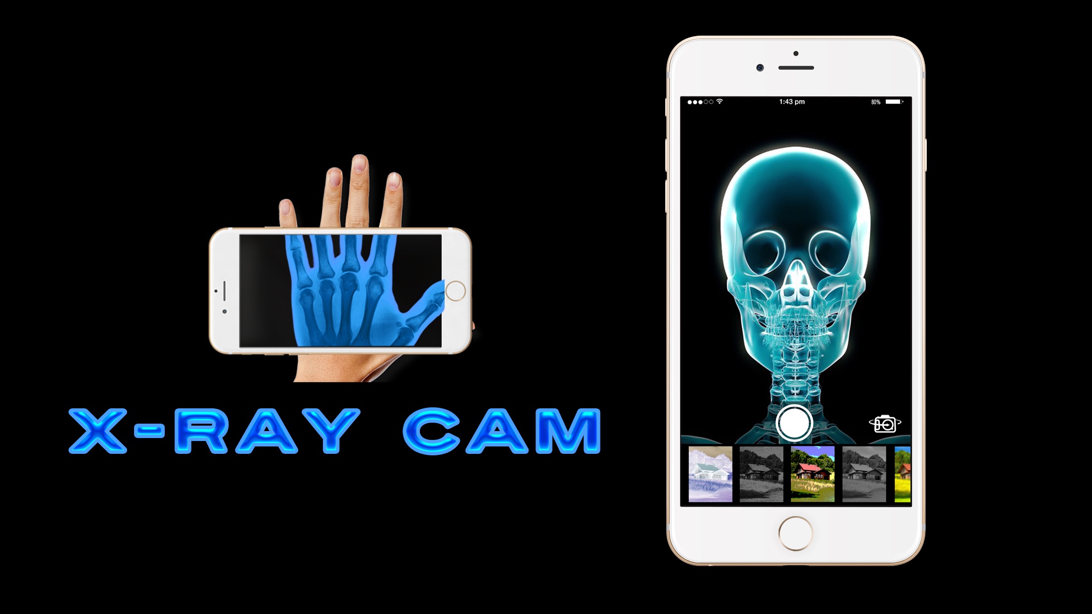 Captura de ecrã 1 da app X-Ray Camera- X Ray Vision sca