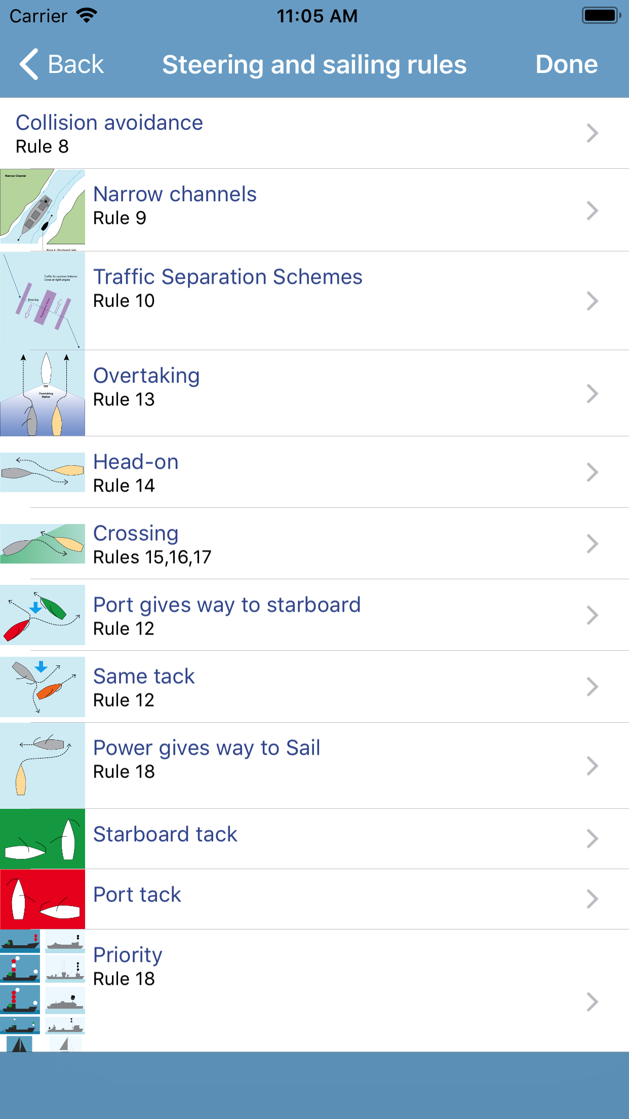 Captura de ecrã 4 da app Marine Rules & Signals