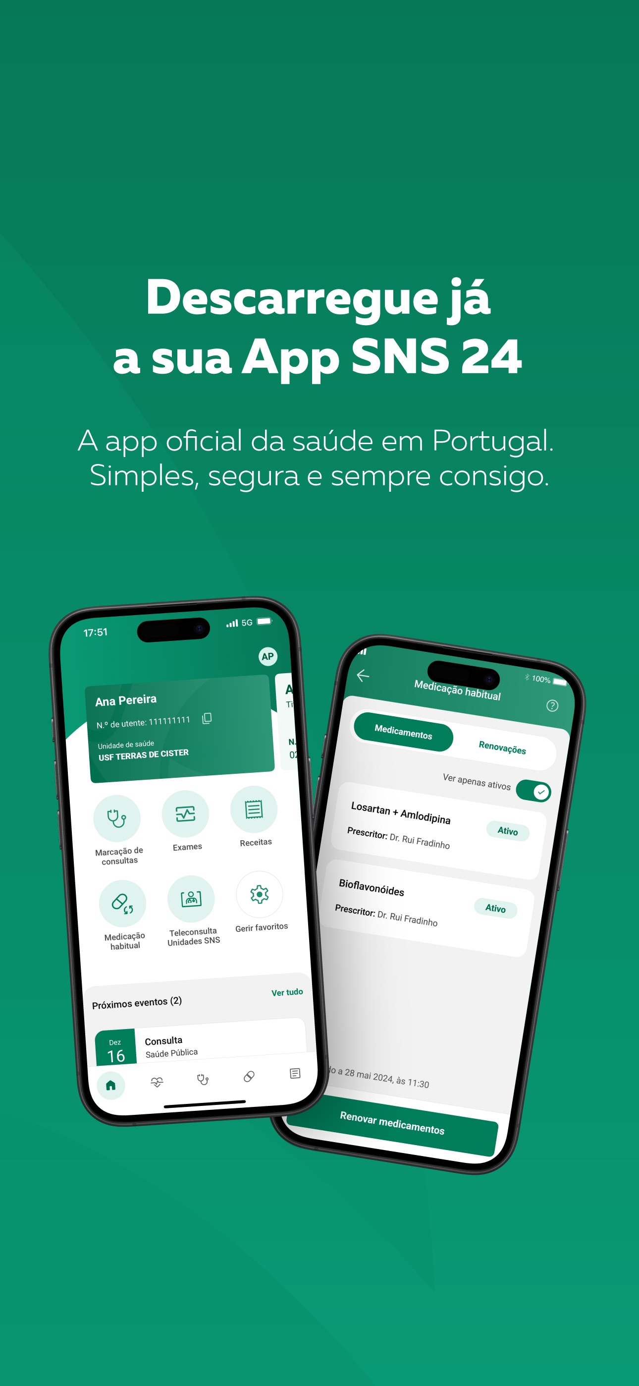 Captura de ecrã 1 da app SNS 24