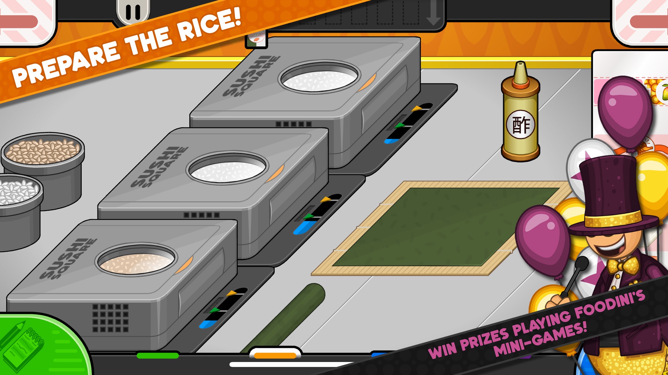 Captura de ecrã 3 da app Papa's Sushiria To Go!