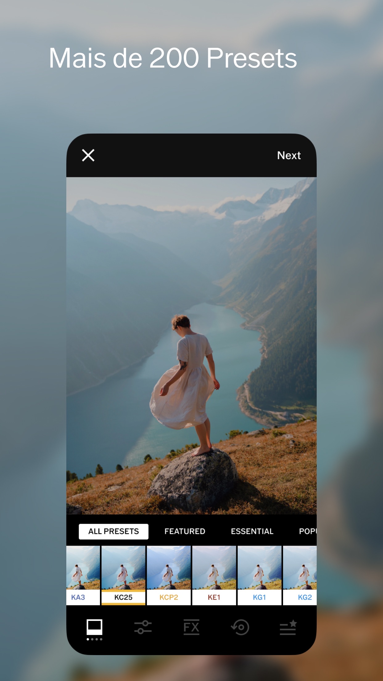 Captura de ecrã 2 da app VSCO: Editor de Fotos e Vídeos
