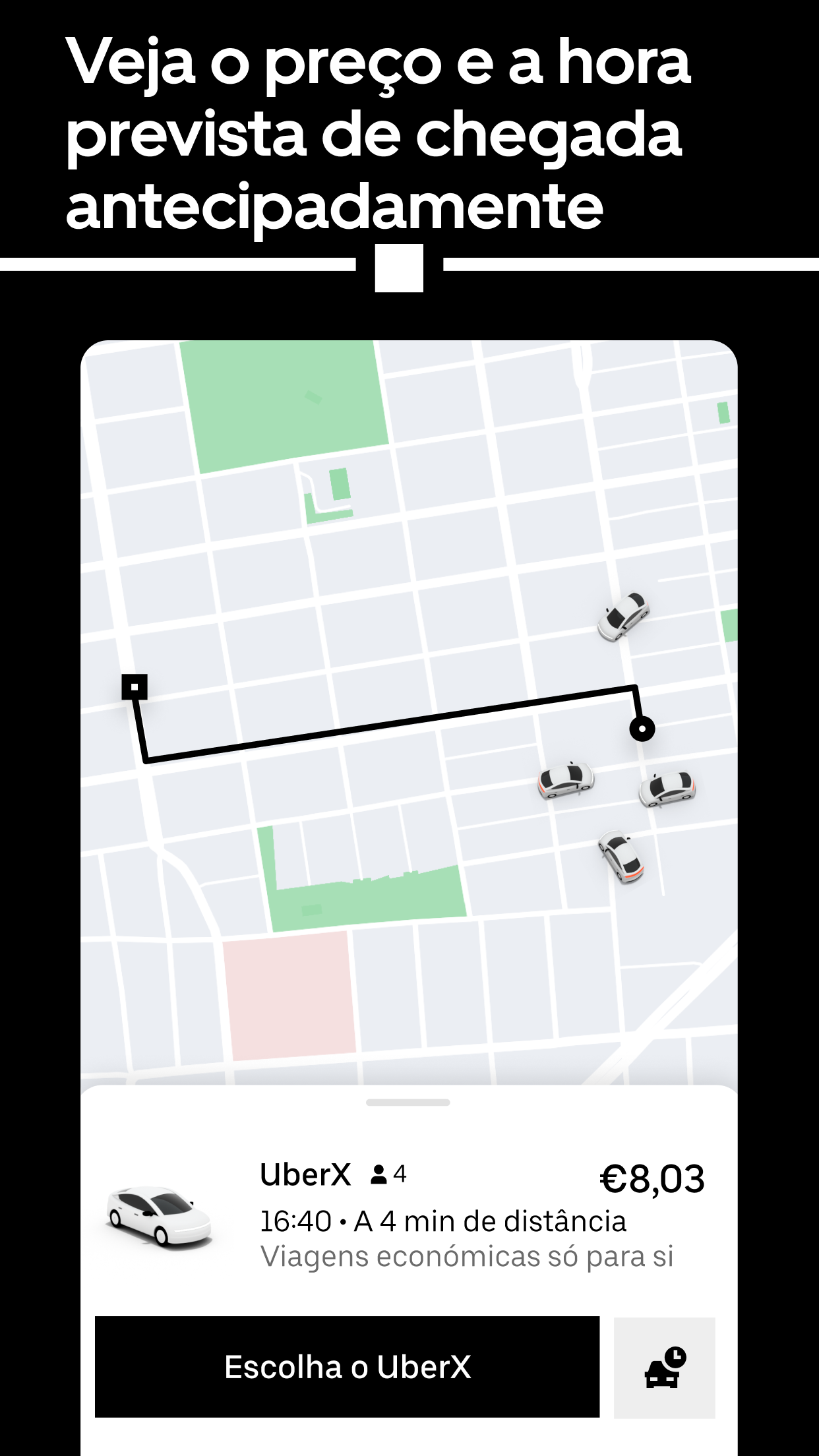Captura de ecrã 3 da app Uber - Peça uma viagem