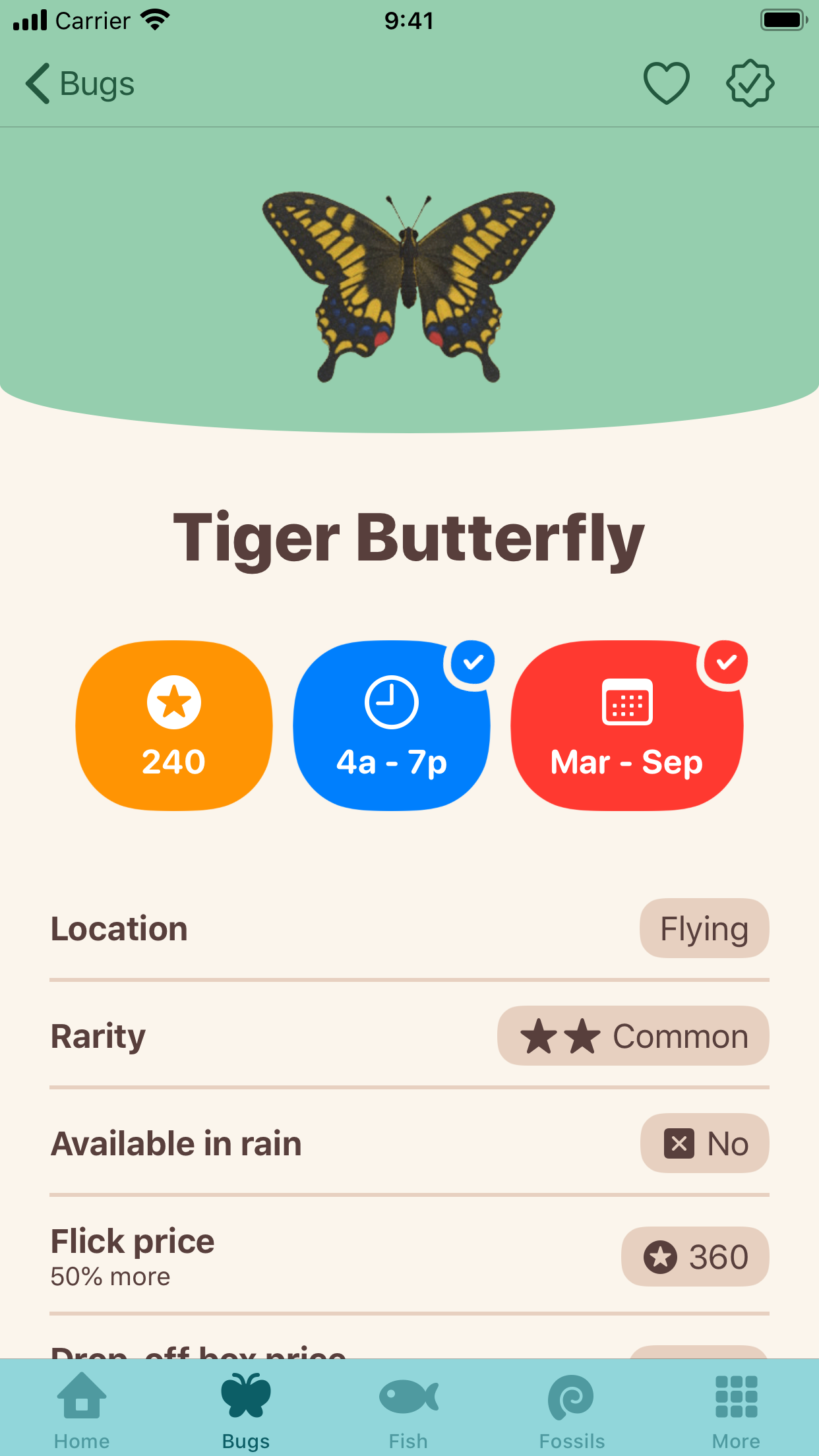Captura de ecrã 1 da app ACNH Travel Guide