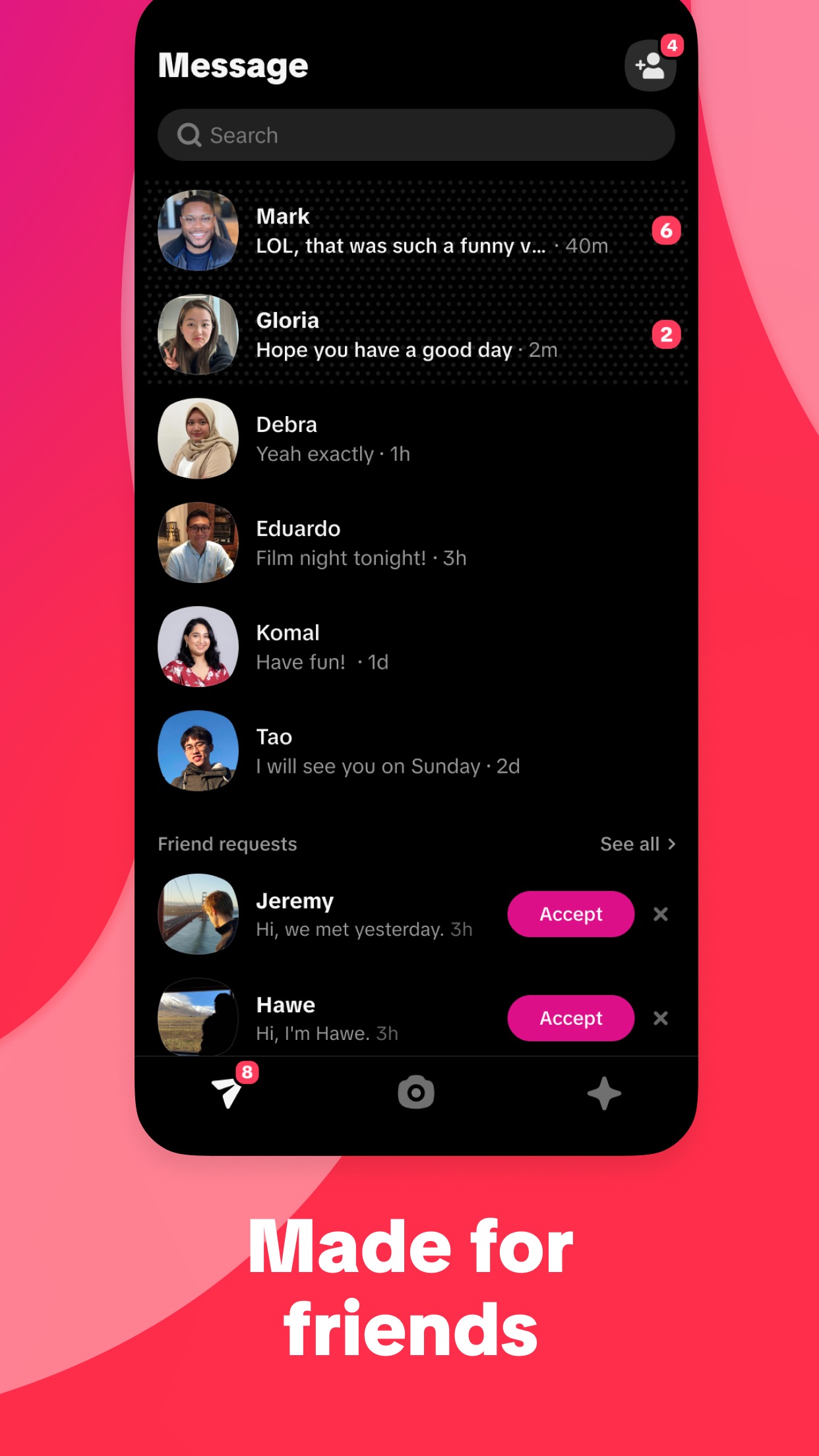 Captura de ecrã 2 da app Whee - TikTok Chat