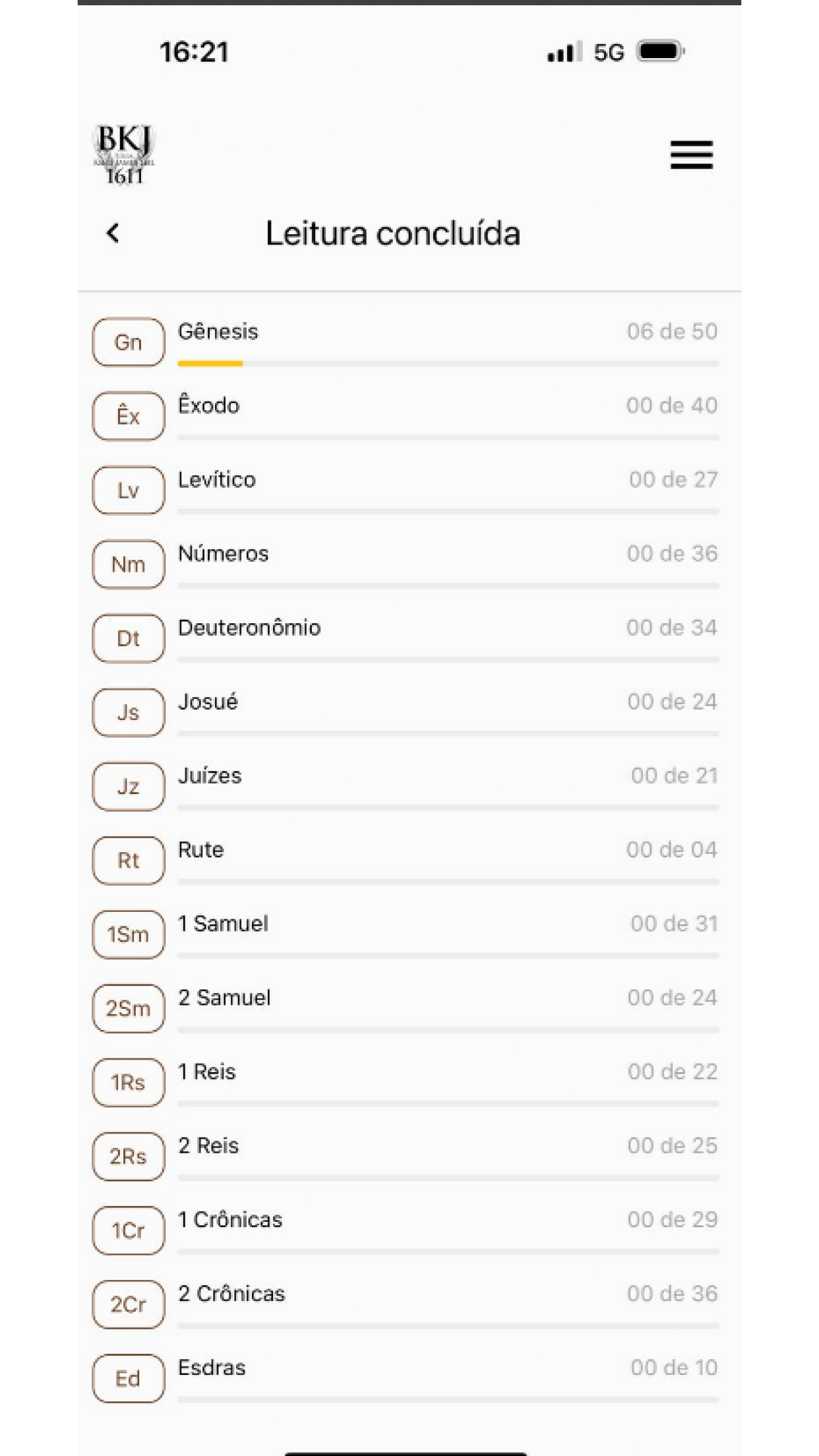Captura de ecrã 4 da app Bíblia King James 1611