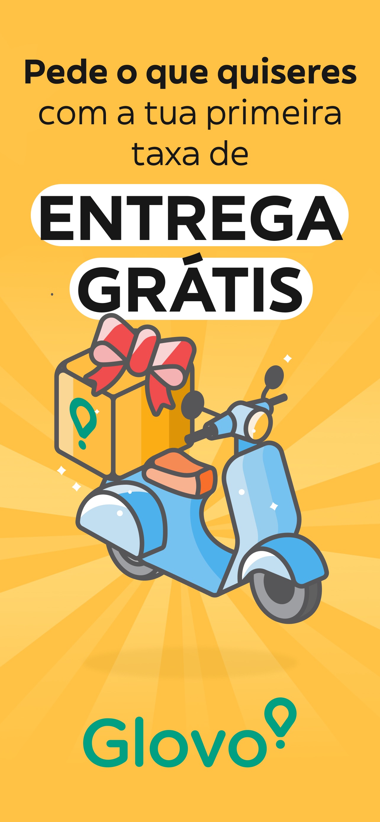 Captura de ecrã 1 da app Glovo－Entrega de comida e mais