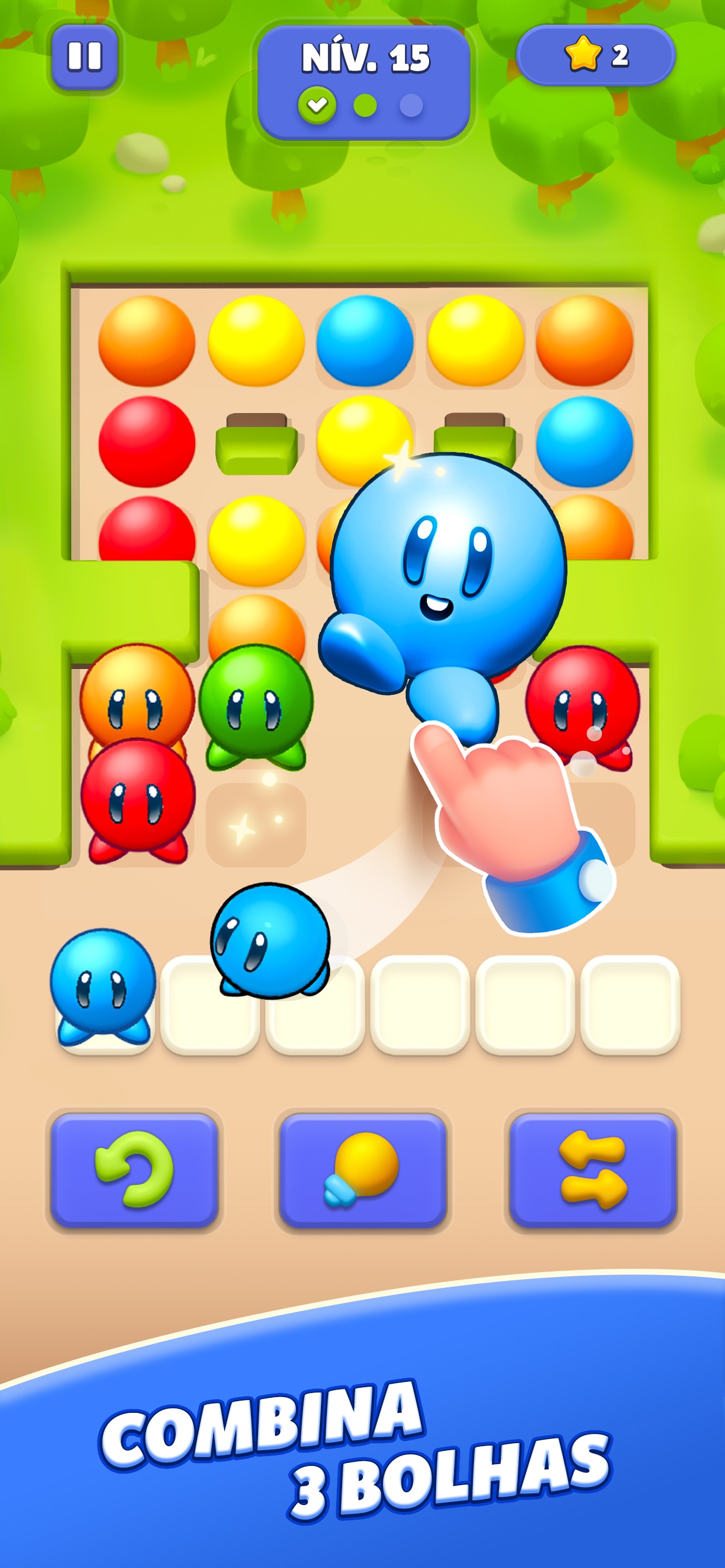 Captura de ecrã 2 da app Bubble Jam - Puzzle de Blocos