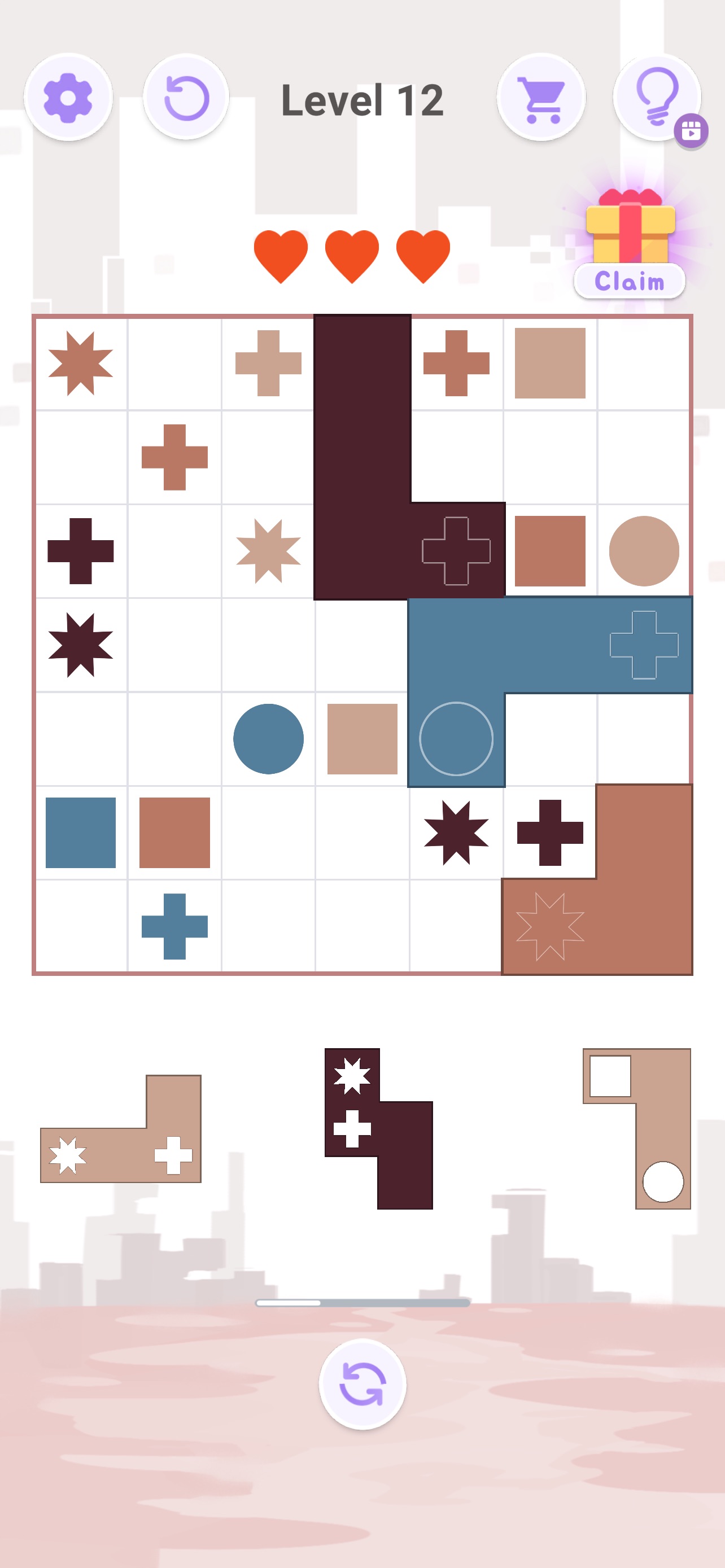 Captura de ecrã 2 da app Fit It Piece Puzzle