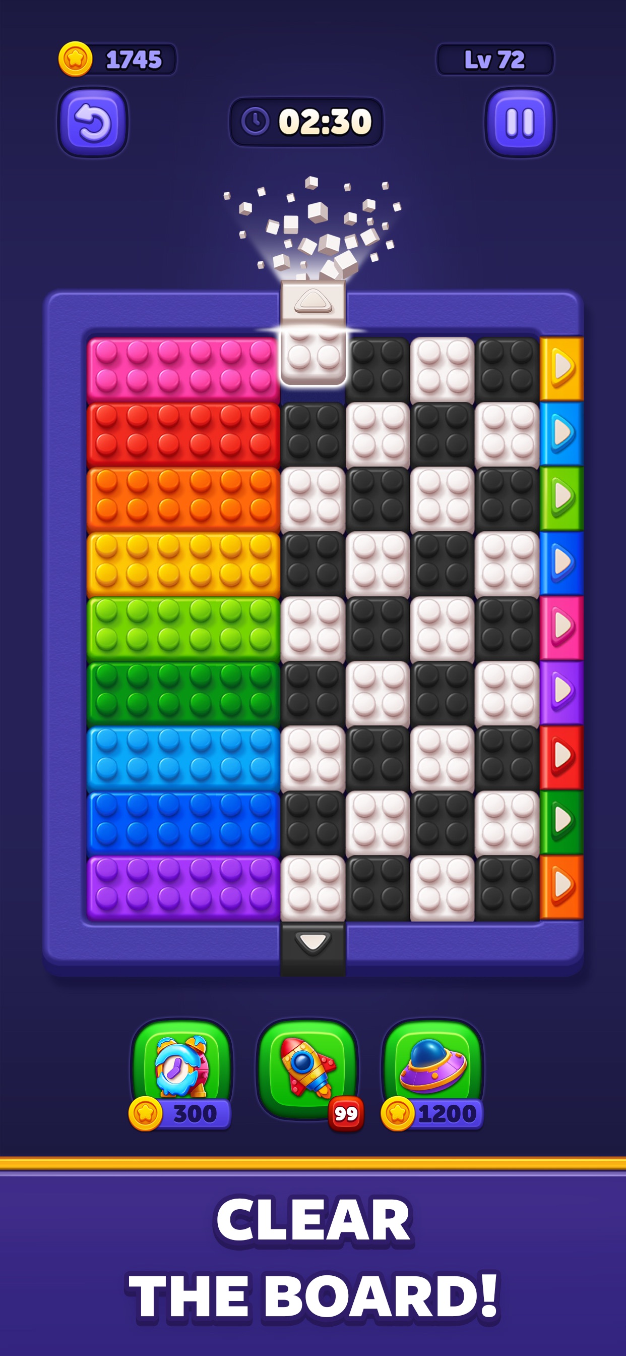 Captura de ecrã 1 da app Block Out! - Color Sort Puzzle