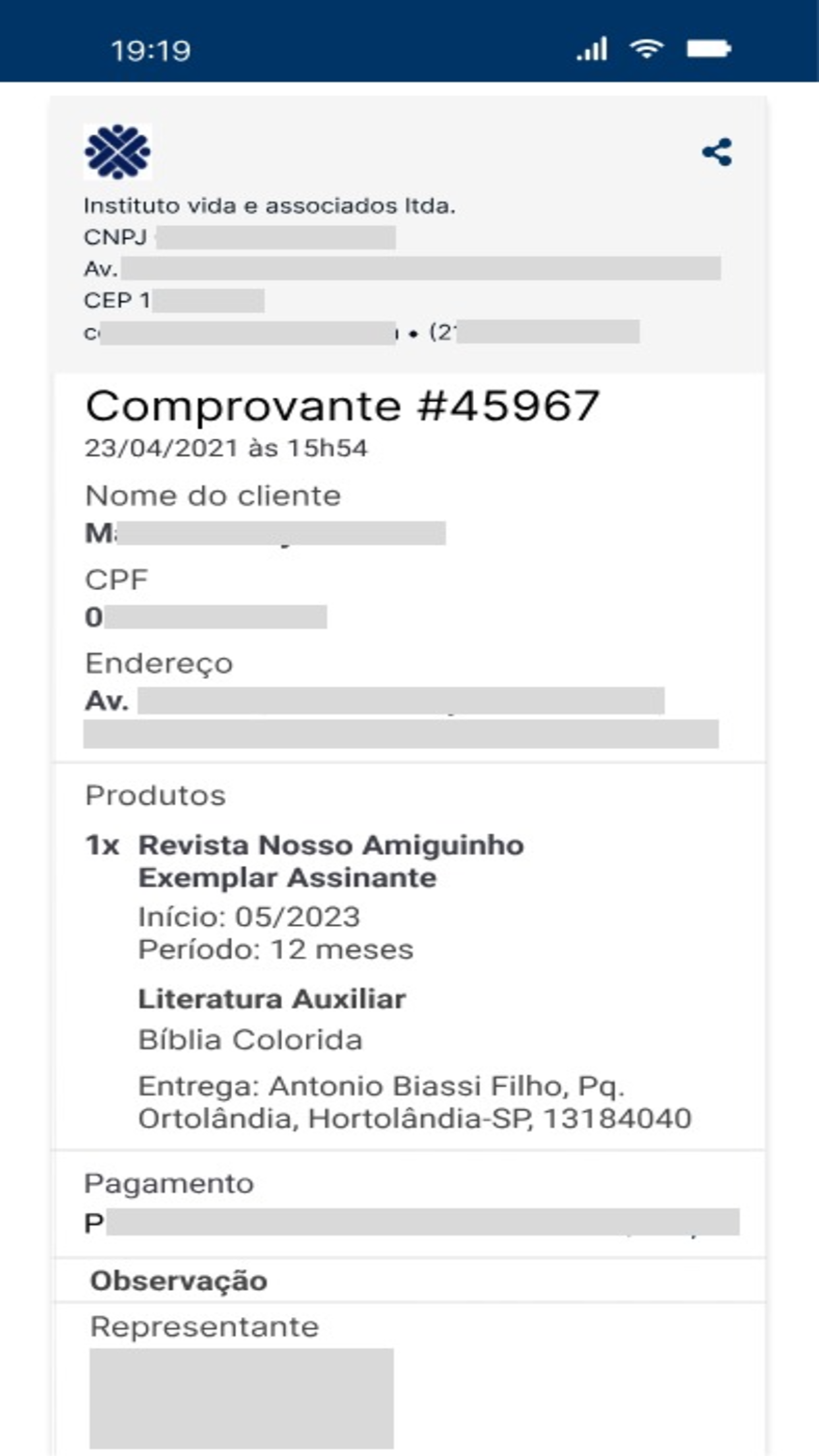 Captura de ecrã 4 da app App do Colportor