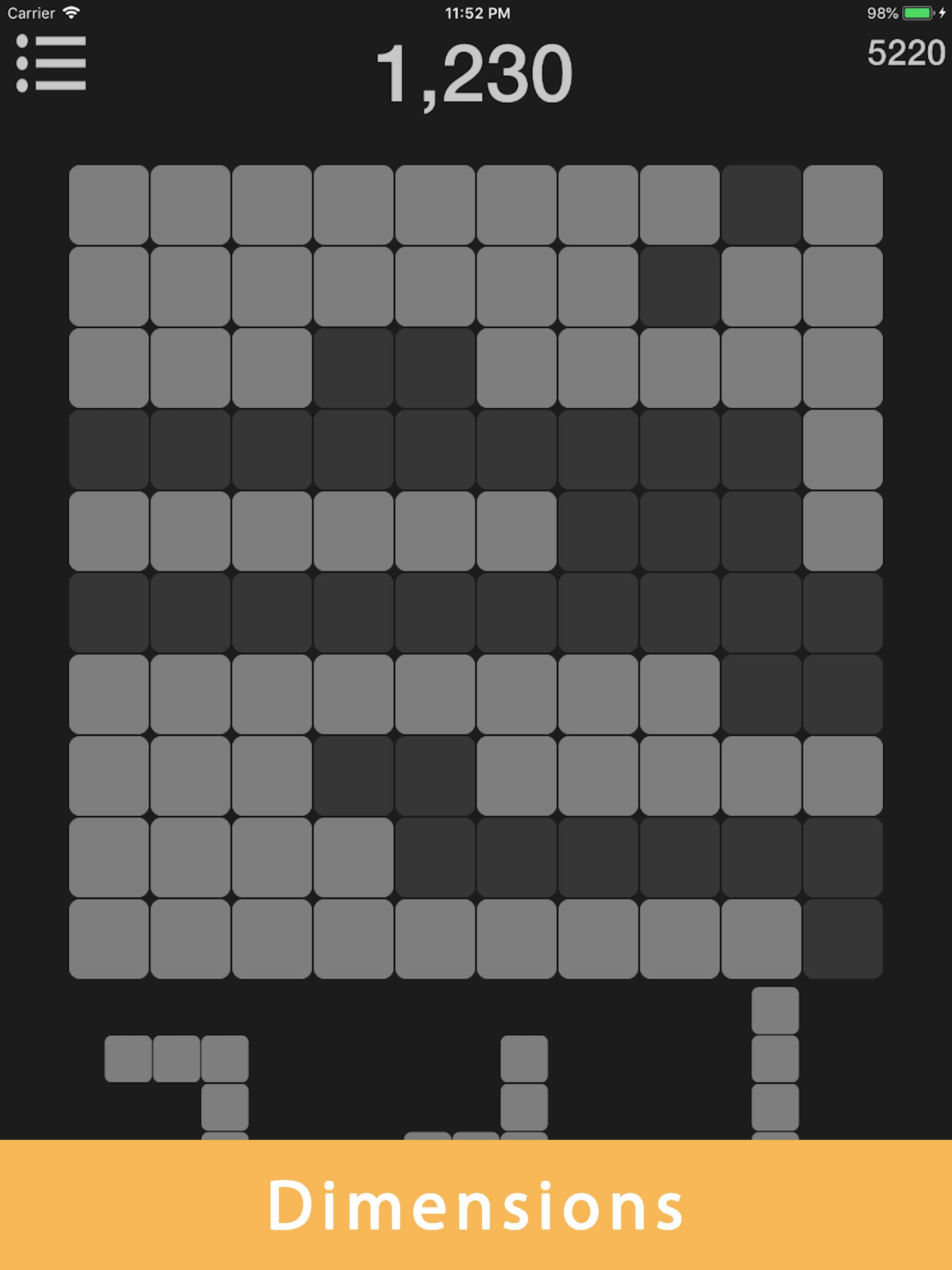 Captura de ecrã 3 da app 1010 Fit for  Blocks bricks
