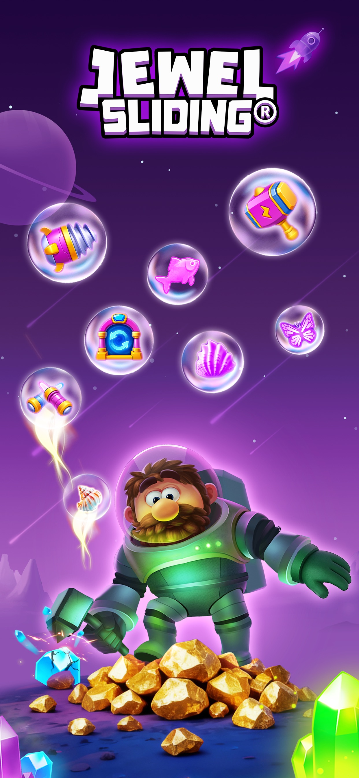Captura de ecrã 1 da app Jewel Sliding - Block Puzzle