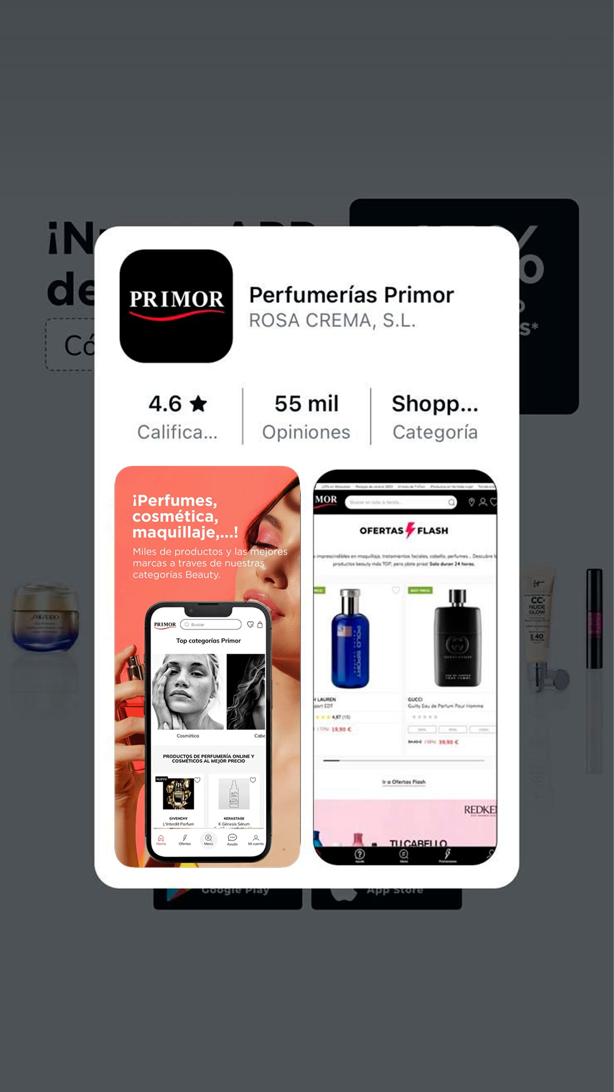 Captura de ecrã 3 da app Perfumarias Primor