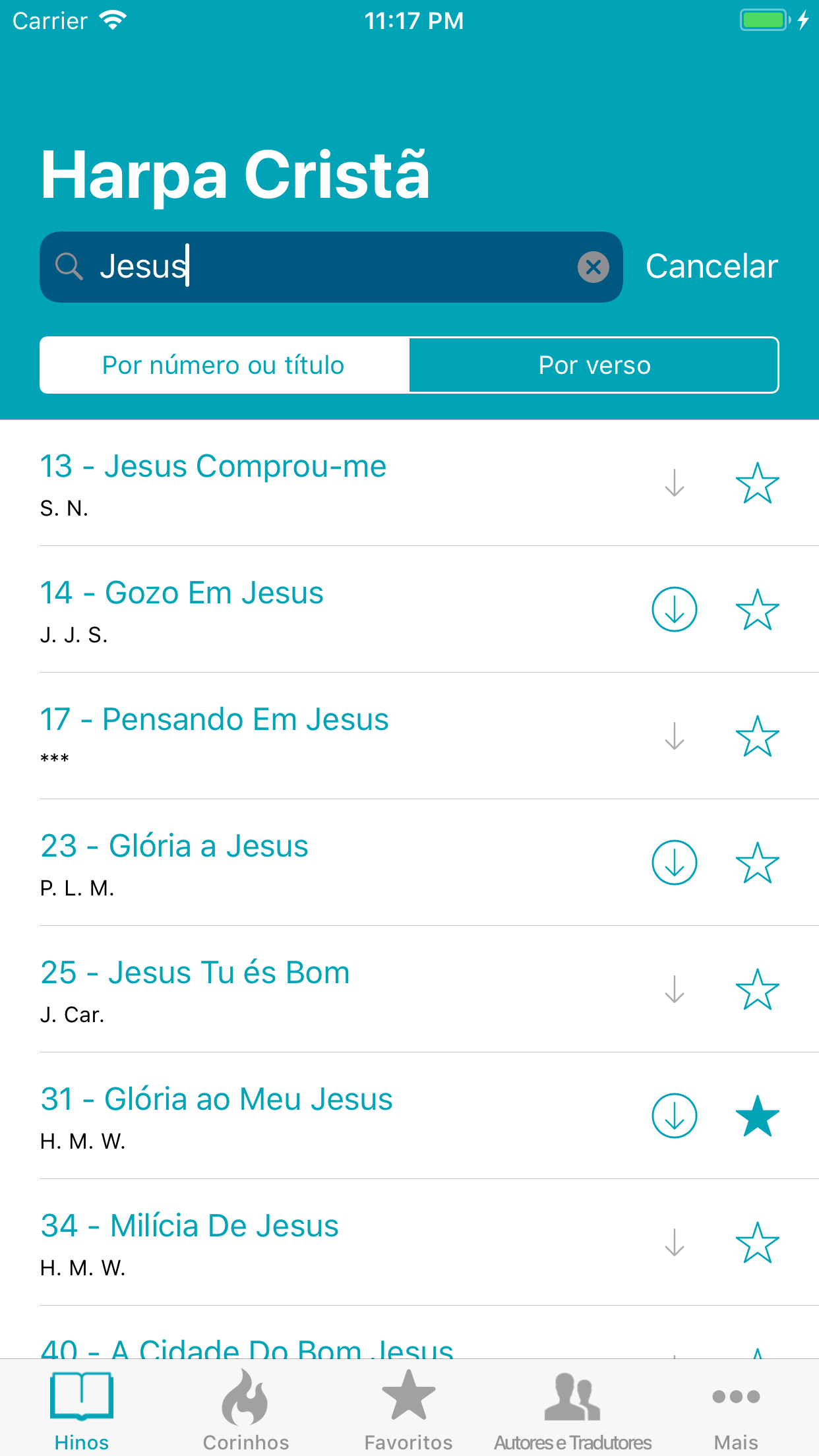 Captura de ecrã 3 da app Harpa Cristã +