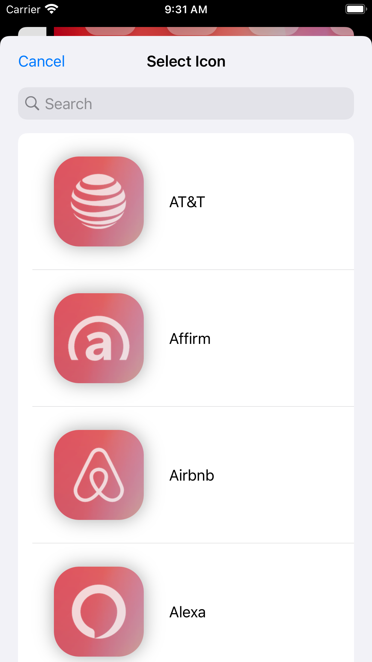 Captura de ecrã 4 da app Transparent App Icons